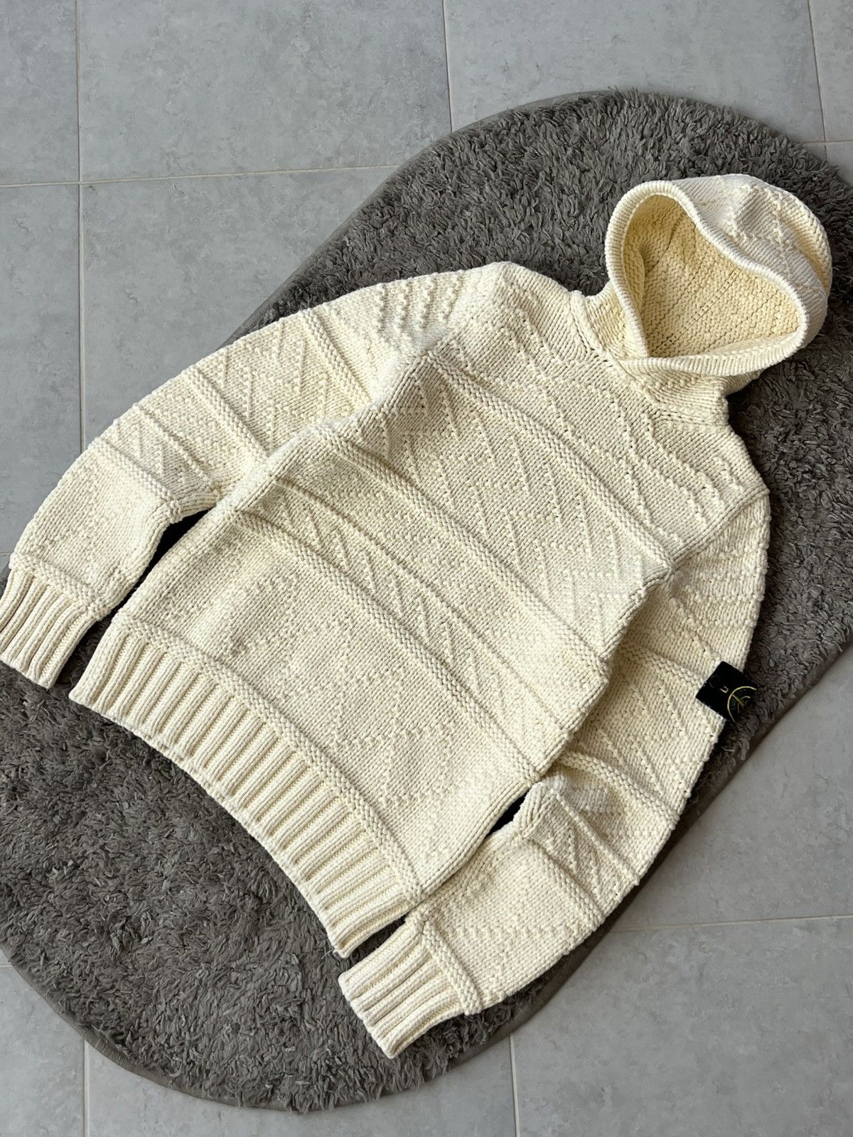Stone Island Vintage Knitwear Stone Island Hoodie MADE IN ITALY Size US M / EU 48-50 / 2 - 2 Thumbnail