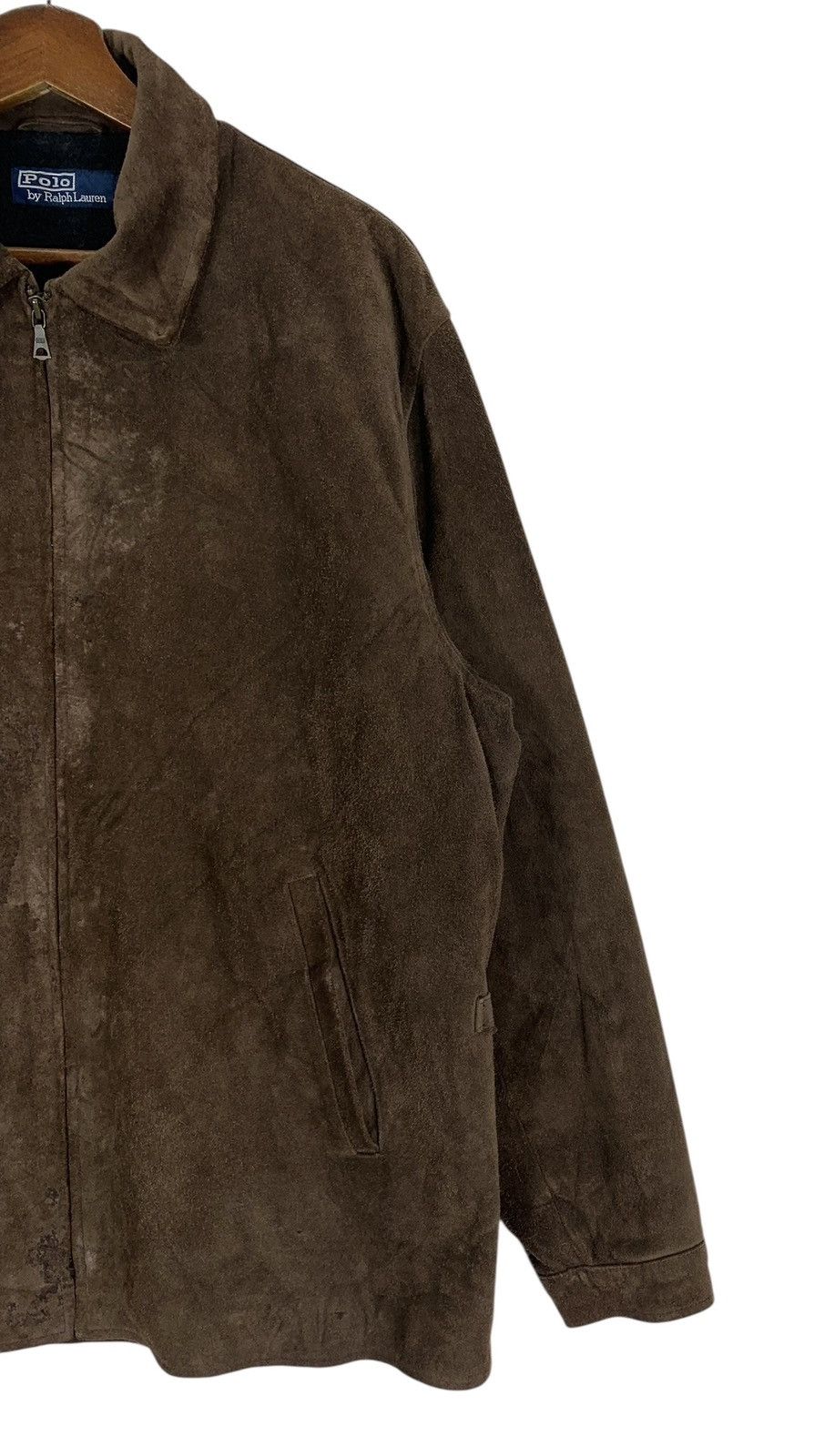 Polo Ralph Lauren VINTAGE 90s POLO RALPH LAUREN SUEDE LEATHER JACKET Size US L / EU 52-54 / 3 - 7 Thumbnail