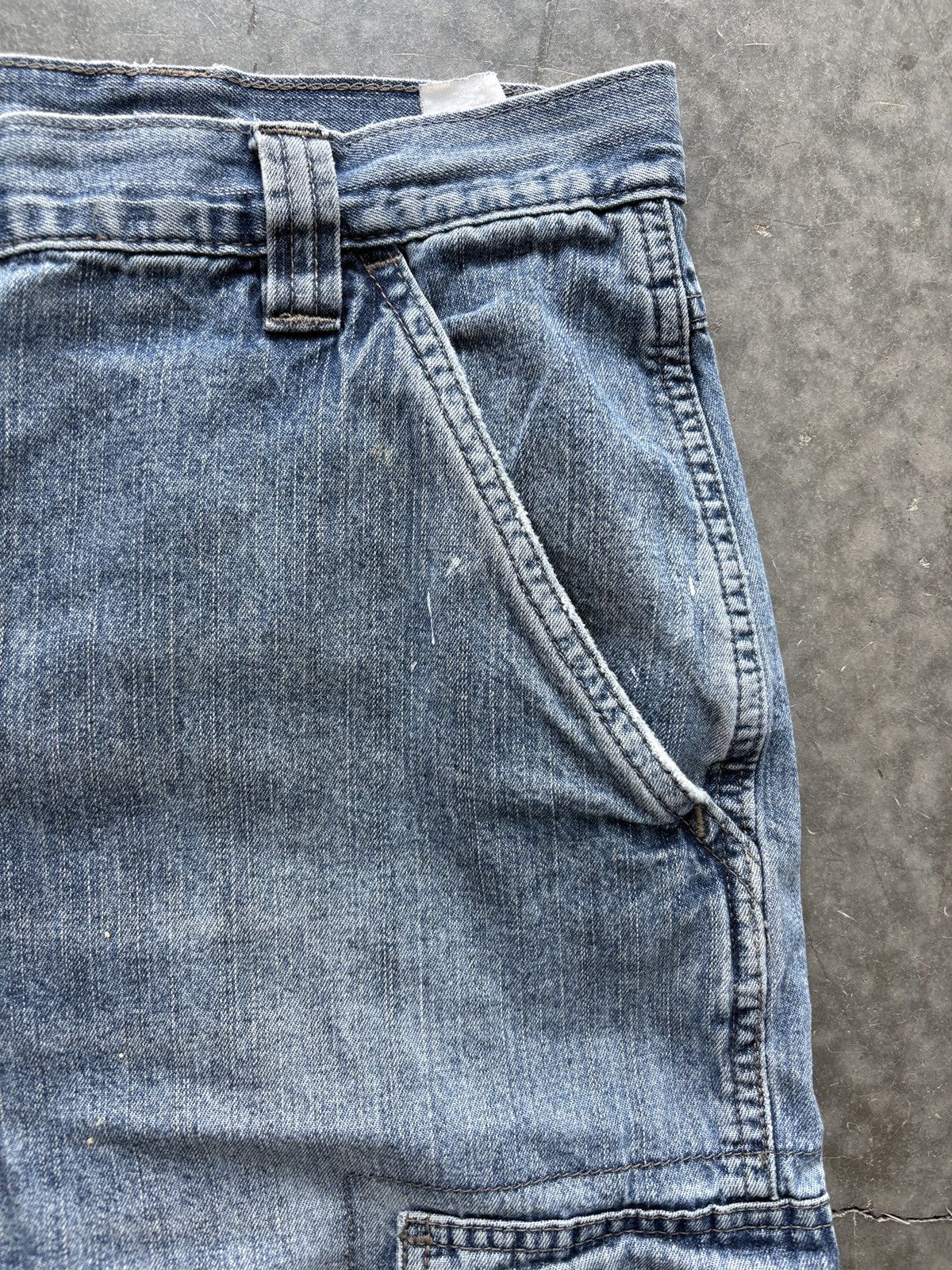 Wrangler Vintage Y2K Wrangler Cargo Jean Shorts Size 36 Distressed Size US 36 / EU 52 - 5 Thumbnail