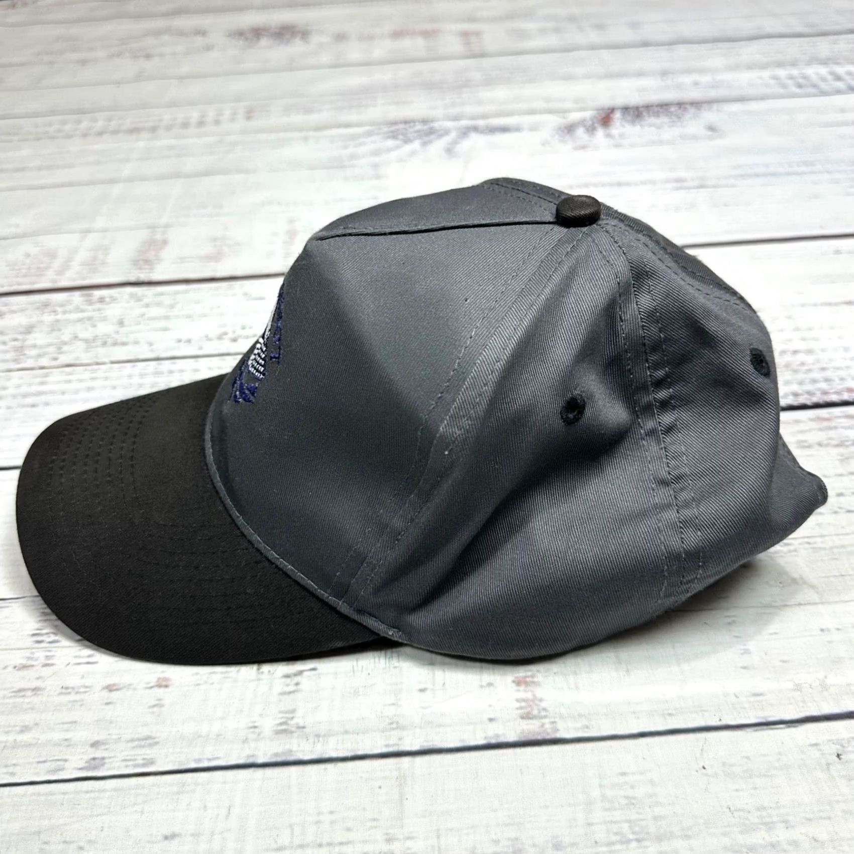 Vintage US Air Force USAF CMSGT Gray Adjustable Ball Cap 100% Cotton Baseball Hat Mens One Size Baseball Cap Gray US Air Force Cap Size ONE SIZE - 6 Thumbnail