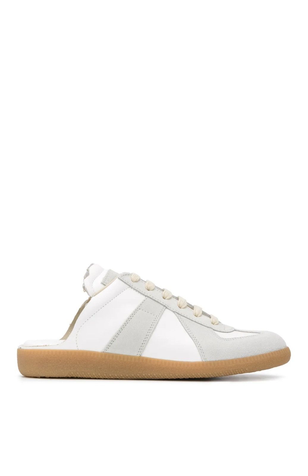 Maison Margiela Maison Margiela Replica leather sneakers 36/5 White Grey Size US 6.5 / IT 36.5 - 2 Thumbnail