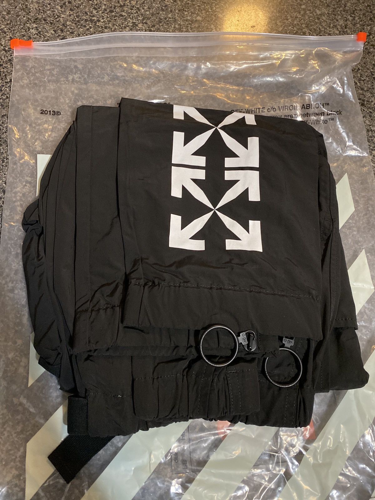 Off-White Off-White Nylon Cargo Pant Black Size US 33 - 11 Thumbnail