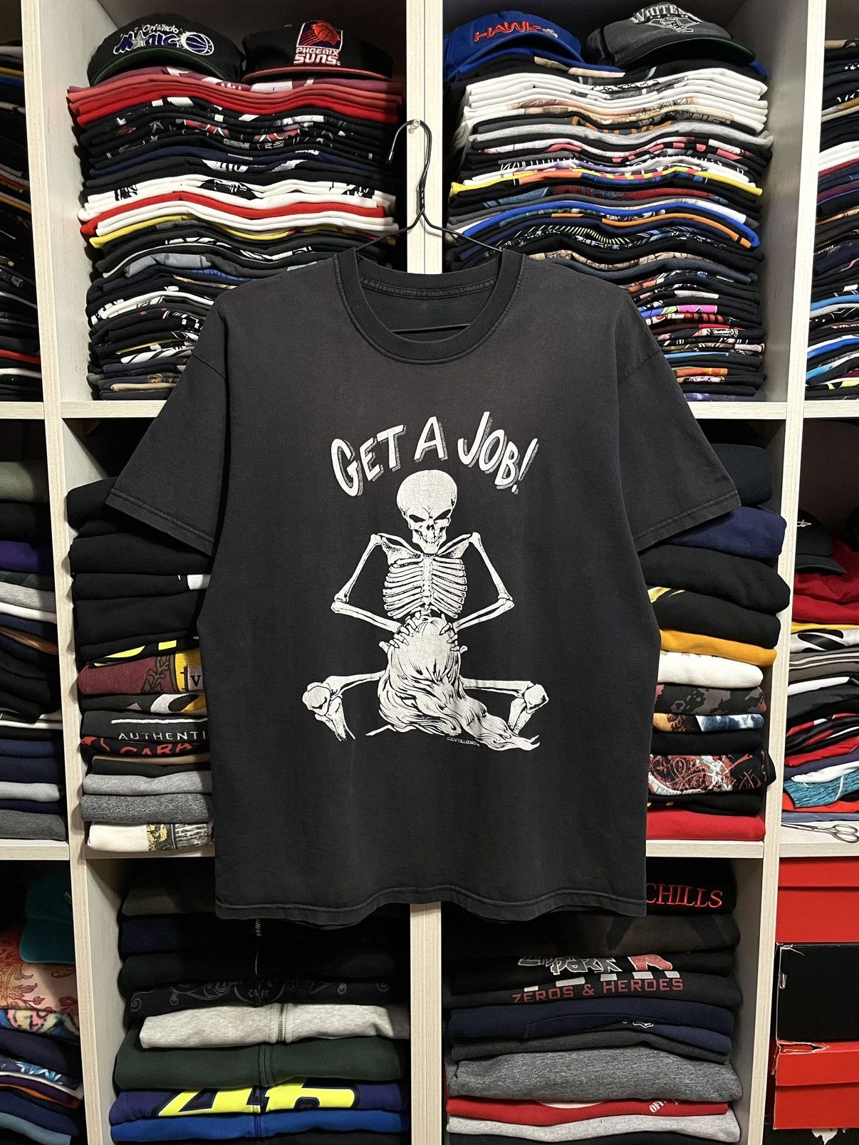 Vintage Vintage 00s Get A Job Porn Star Fashion Victim Style T-Shirt Size US L / EU 52-54 / 3 - 1 Thumbnail