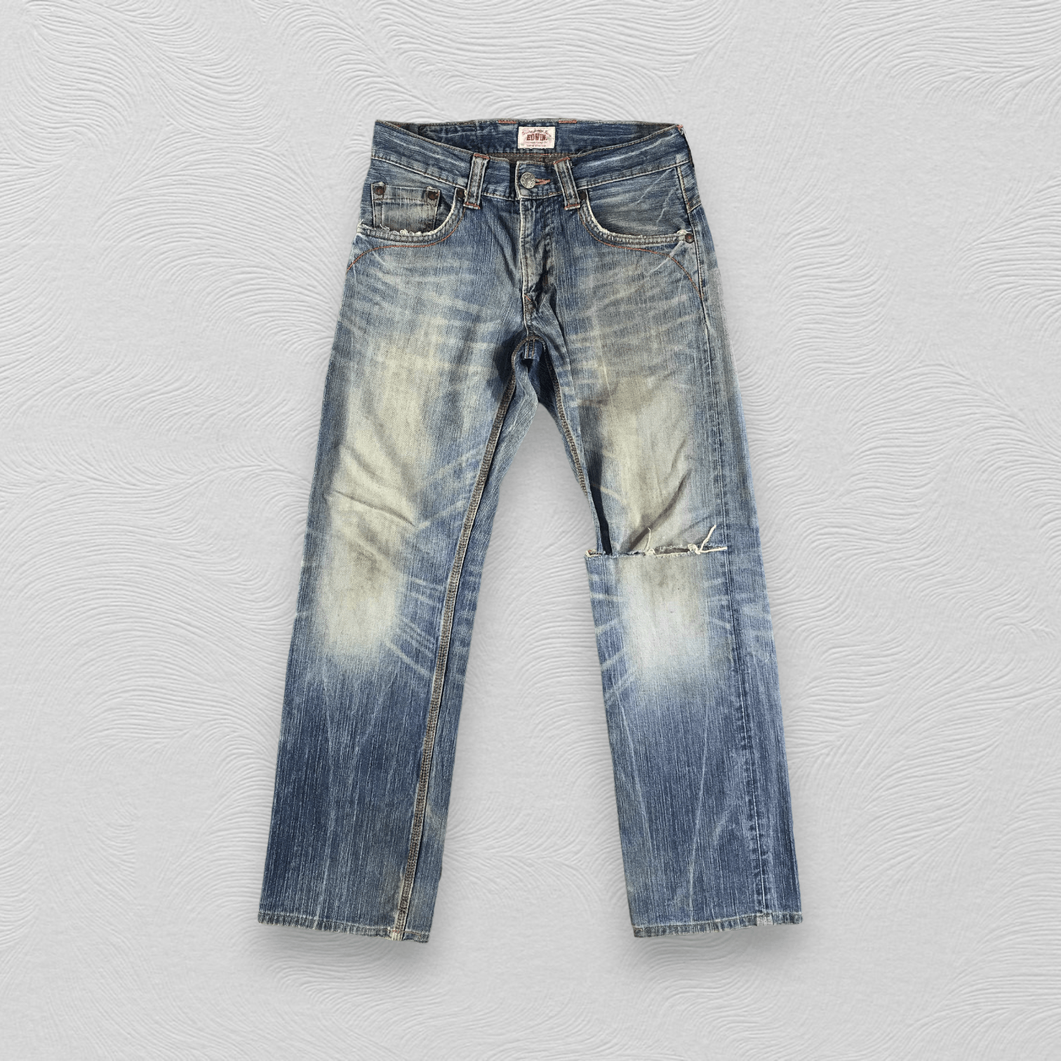 Edwin Vintage Edwin XV Jeans Distressed Denim KJ2198 Size US 30 / EU 46 - 1 Thumbnail