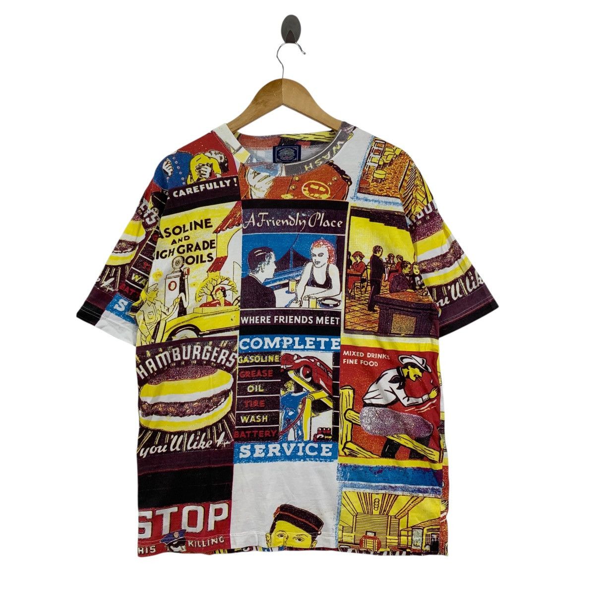 Vintage Vintage VIRGIN VOYAGE Overprint Pop Art AOP Tshirt Size US M / EU 48-50 / 2 - 1 Thumbnail
