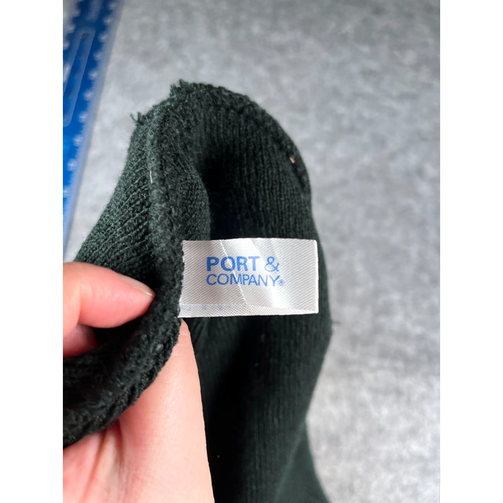 Port & Company RWK Construction Co Beanie Adult One Size Black Knit 100% Acrylic Ski Port & Company Beanie Hats Unisex Adults Size ONE SIZE - 7 Thumbnail