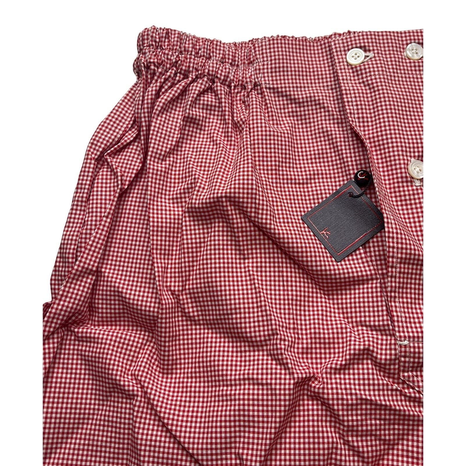 Isaia 10-10 ISAIA Men's Underwear Boxers Red Large Size 40 - 3 Thumbnail