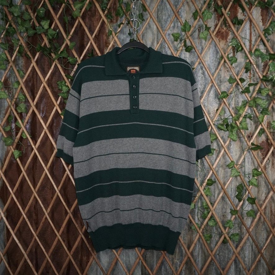 Vintage Large -Vintage Y2K county FB stripe charlie brown polo shirt Size US L / EU 52-54 / 3 - 1 Thumbnail