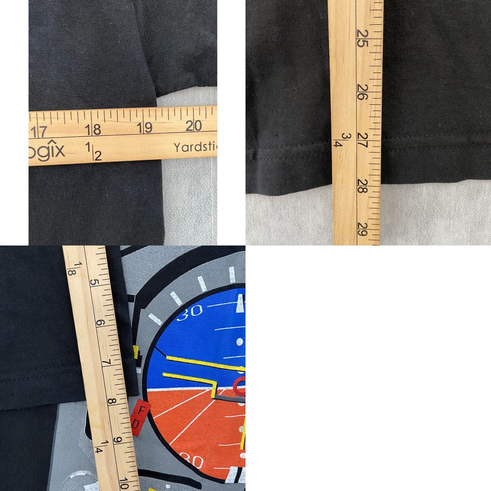 Vintage VINTAGE Alstyle Apparel & Activewear T-Shirt Pilot Flying Radar Graphic Adult Medium Black 00s Y2K Mens M Size US M / EU 48-50 / 2 - 8 Thumbnail