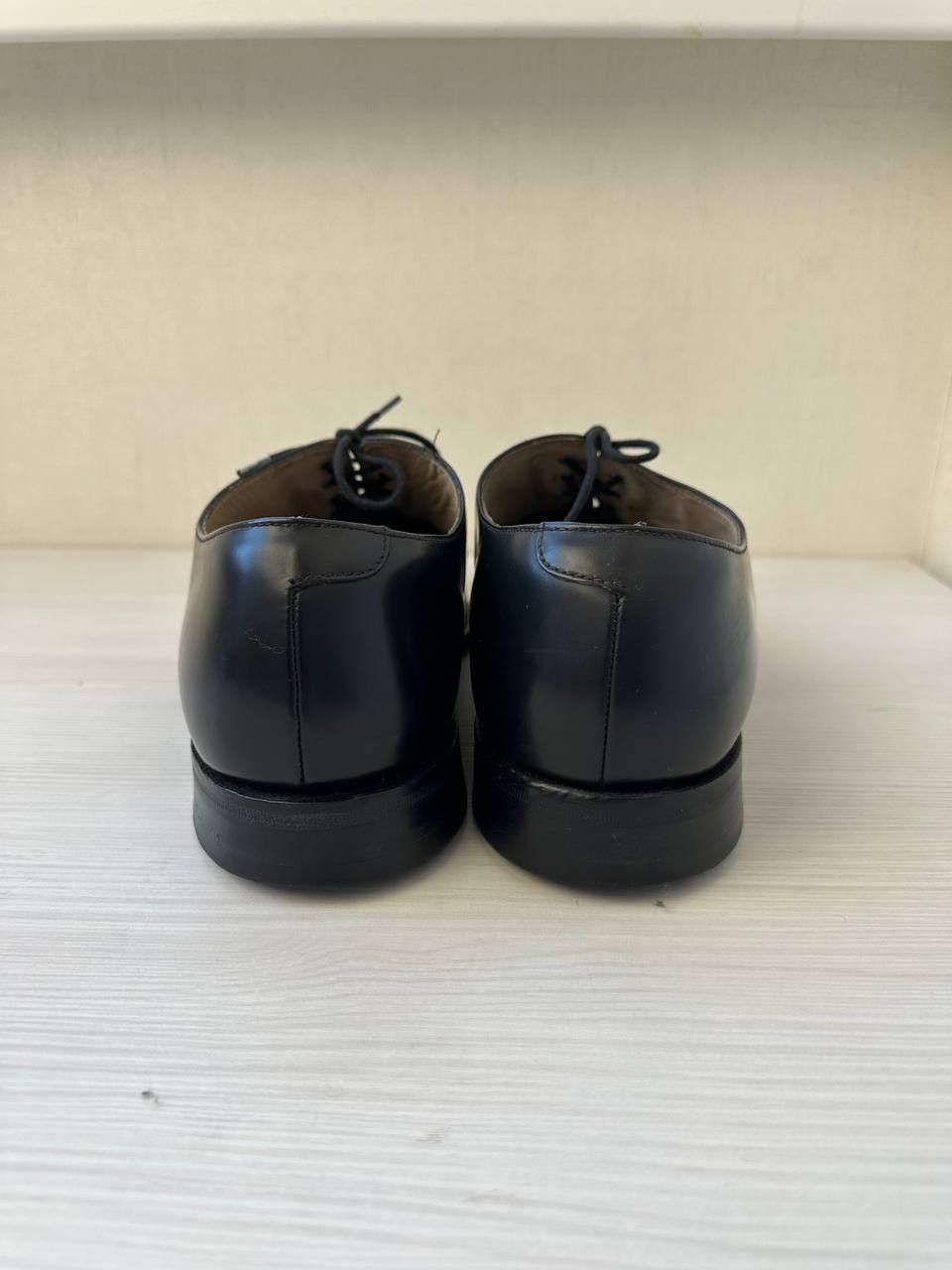 Loake Loake Elland Black Leather Oxford Cap Toe Dress Shoes Size US 10.5 / EU 43-44 - 5 Thumbnail