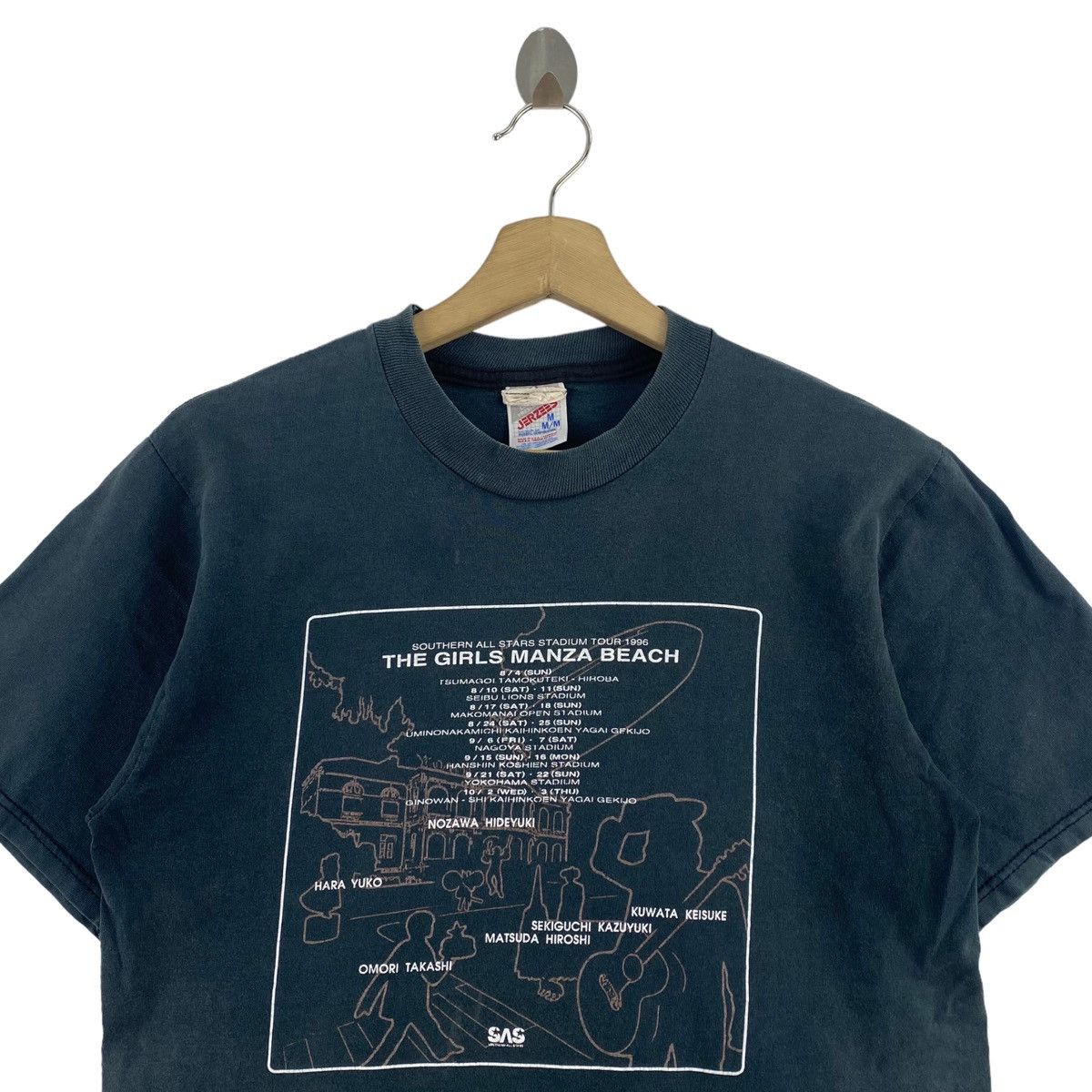 Japanese Brand Vintage 90s THE GIRLS MANZA BEACH Japanese Band Tour Print Size US M / EU 48-50 / 2 - 2 Thumbnail