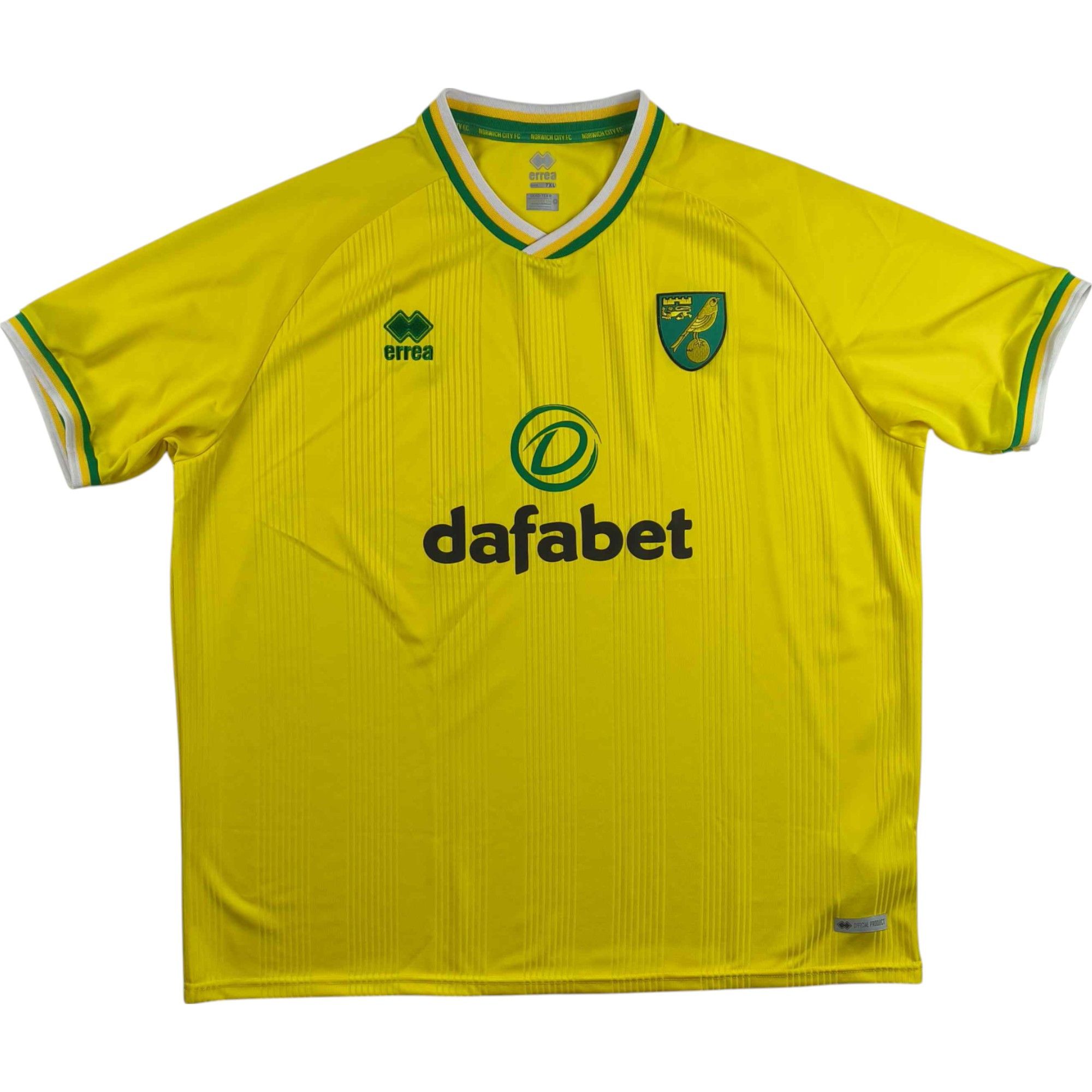 Errea Norwich City 2020-21 Errea home football jersey size 7XL Size US XXL / EU 58 / 5 - 1 Thumbnail