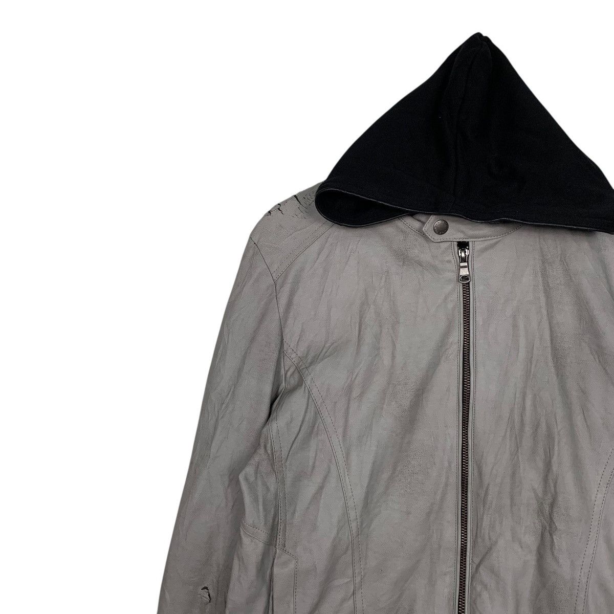 semanticdesign Semantic Design Hooded Synthetic Leather Jacket Size US S / EU 44-46 / 1 - 6 Thumbnail