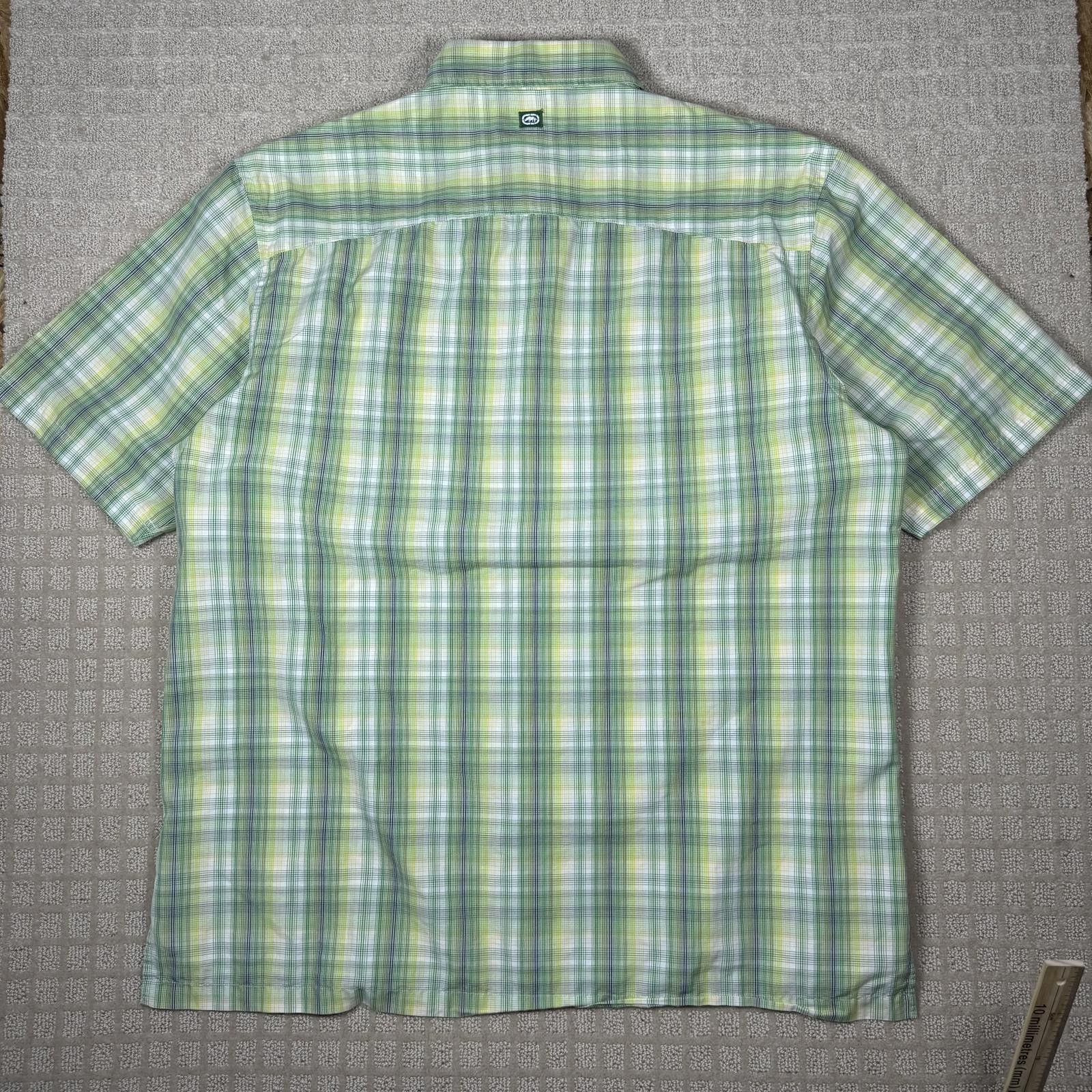 Ecko Unltd. Ecko Unltd Y2K Green Plaid Button Up XXL Size US XXL / EU 58 / 5 - 5 Thumbnail