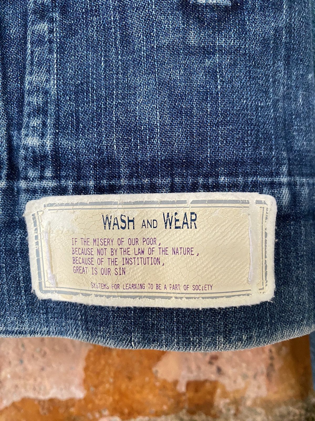 Maison MIHARA YASUHIRO 🔥2000s 🔥 OG trompe l'oeil denim Jacket Size US S / EU 44-46 / 1 - 12 Thumbnail