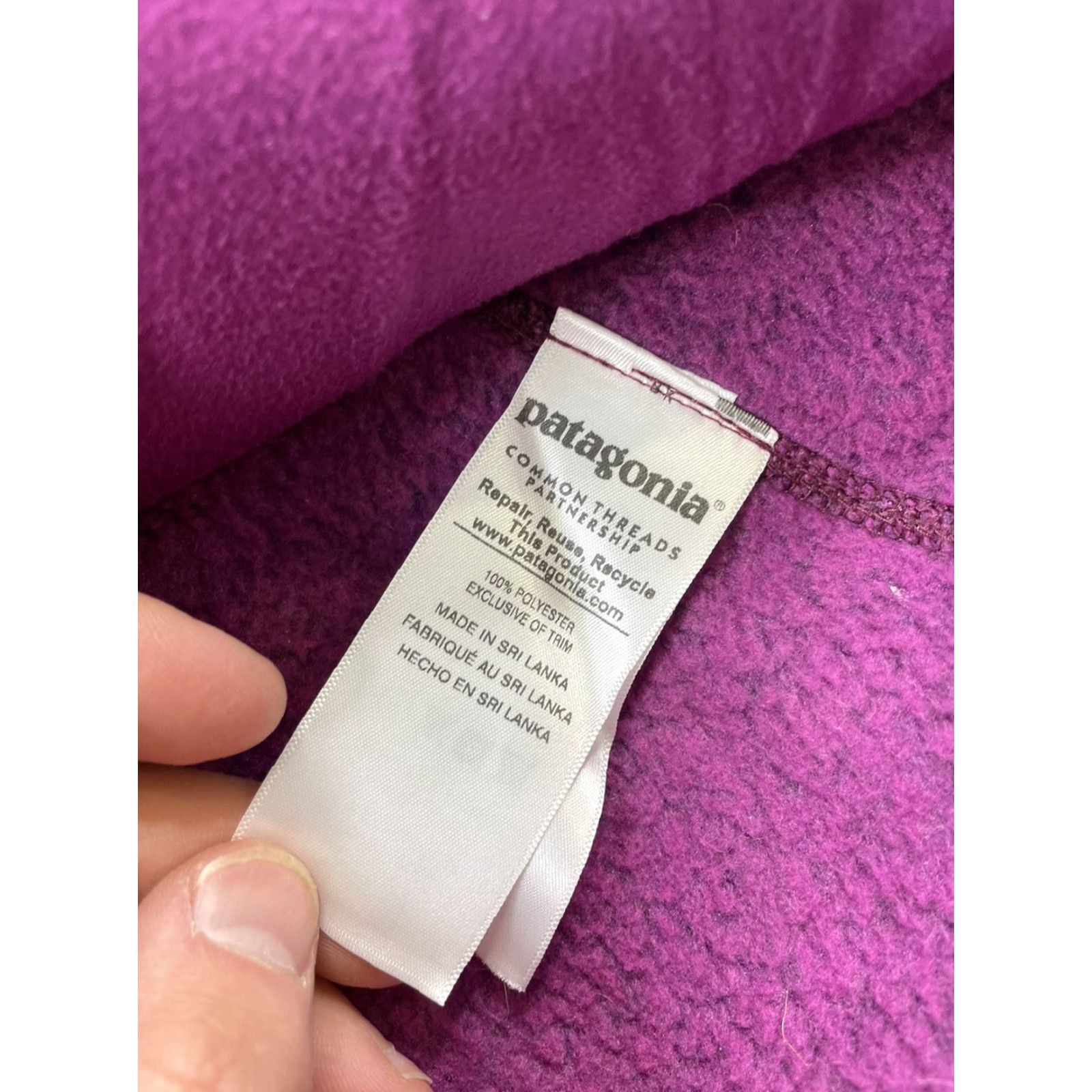 Patagonia Patagonia Vest Women's Better Sweater Heathered Purple Full Zip Casual Fall Winter Size S / US 4 / IT 40 - 3 Thumbnail