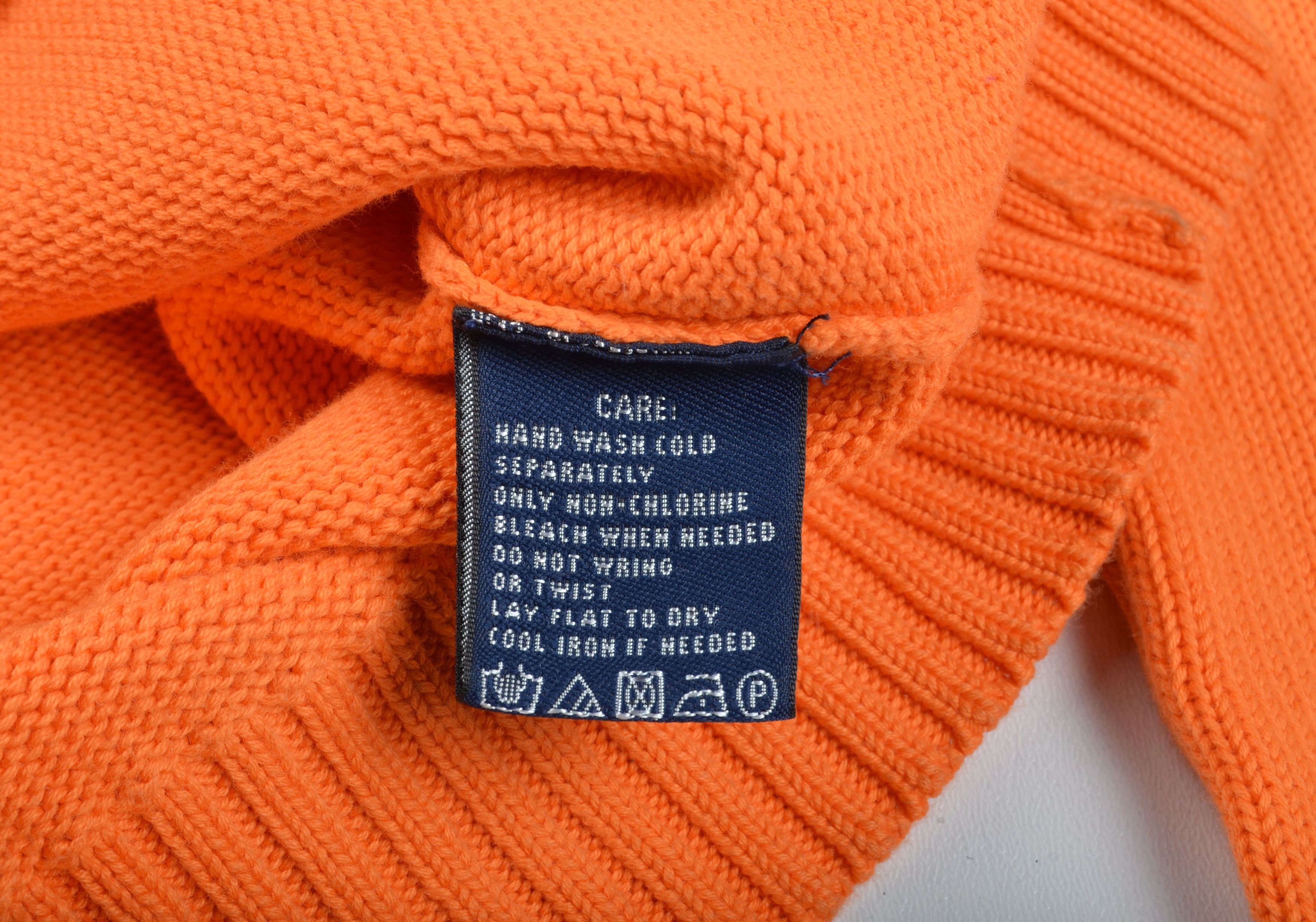 Ralph Lauren Vintage Ralph Lauren Sport Cotton Knitted Big Logo Sweater Size M / US 6-8 / IT 42-44 - 8 Thumbnail