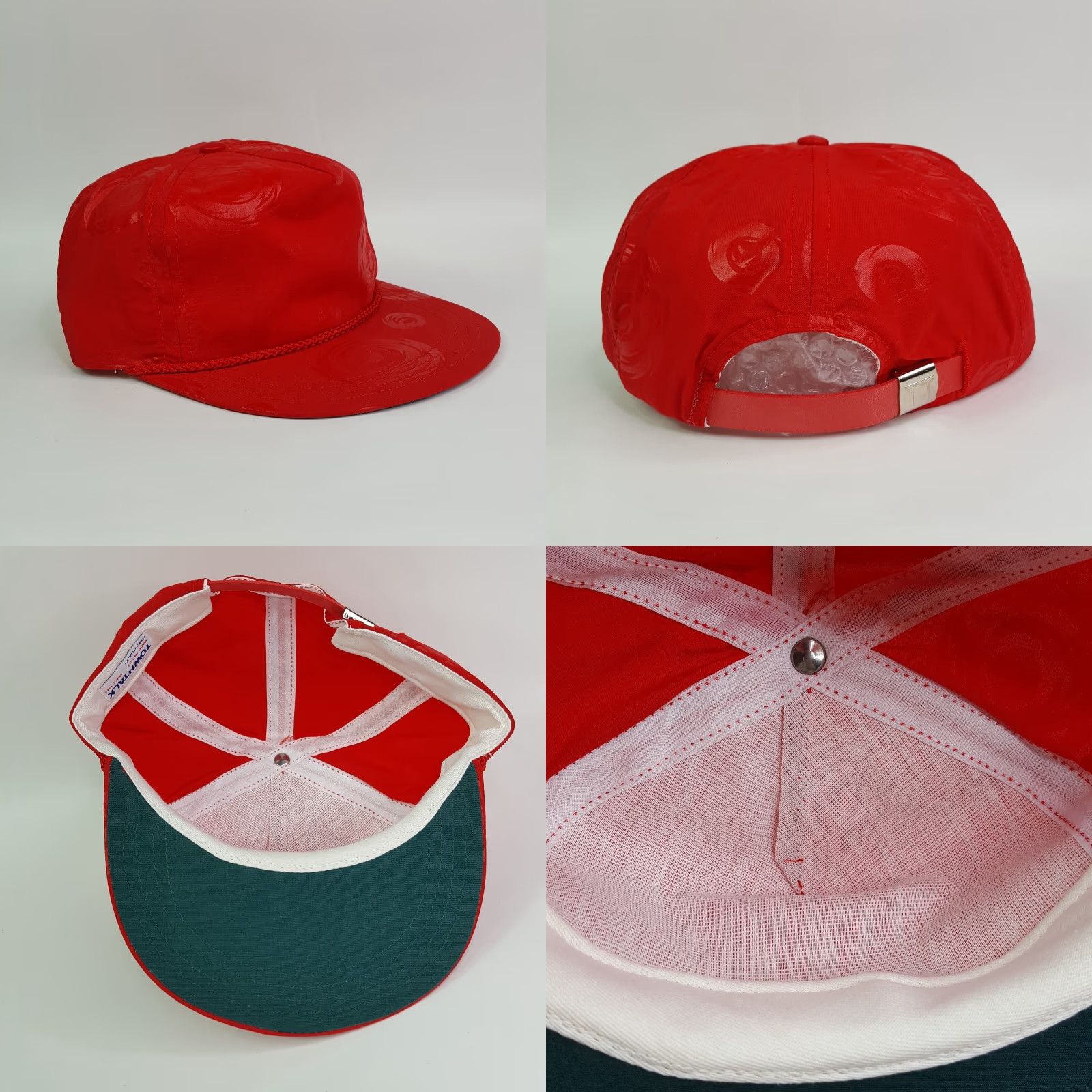 Vintage VINTAGE VTG Red Swirl Trucker Hat Blank USA Snapback Adjustable Retro Cap 80s Size ONE SIZE - 8 Thumbnail