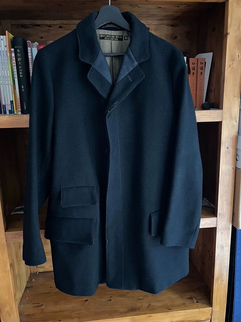 Freewheelers freewheelers Black wool coat 2504-Nextarrow Size US XXS / EU 40 - 2 Thumbnail