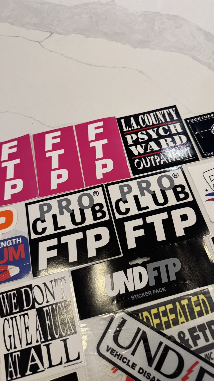 Fuck The Population Ftp Sticker Collection Fuck The Population sticker logo lot Size ONE SIZE - 20 Thumbnail