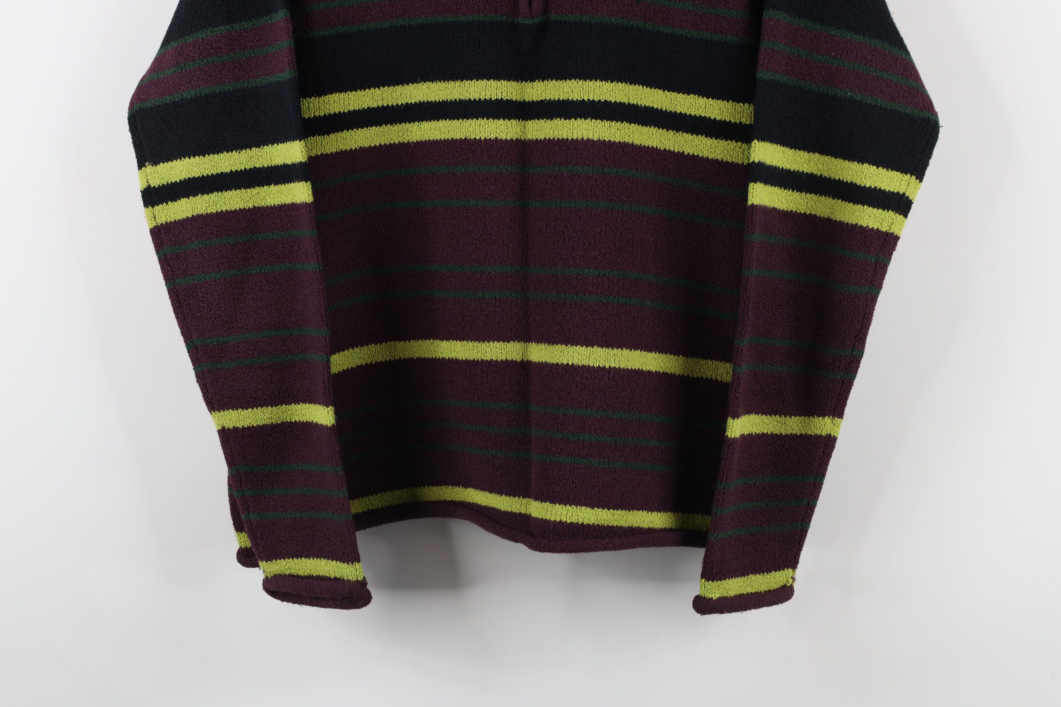 Vintage Vintage 90s Streetwear Block Knit Half Zip Collared Sweater Size M / US 6-8 / IT 42-44 - 3 Thumbnail