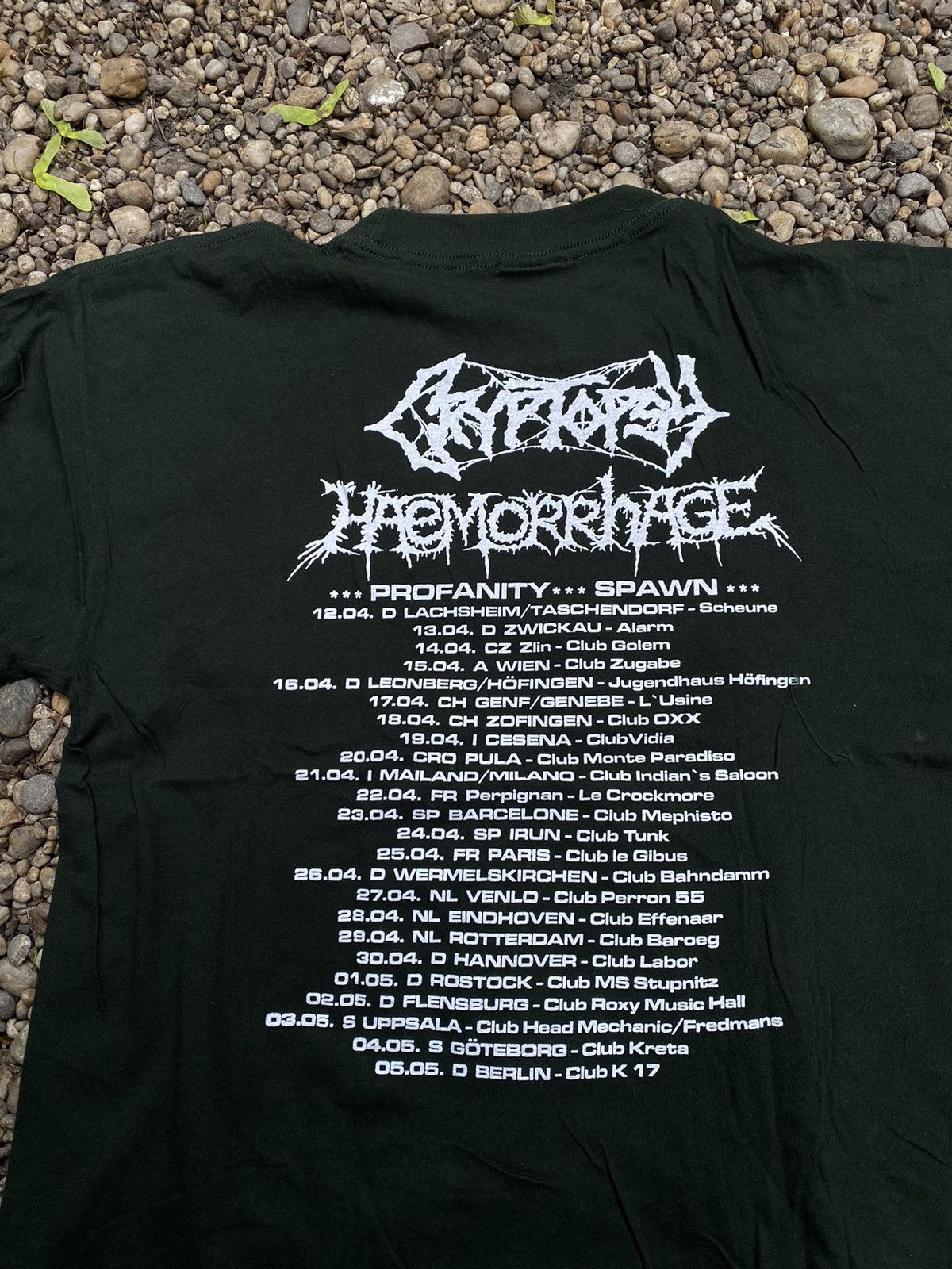 Band Tees × Vintage Vintage 2000s Haemorrhage with Cryptopsy Tour T-Shirt Size US XL / EU 56 / 4 - 6 Thumbnail
