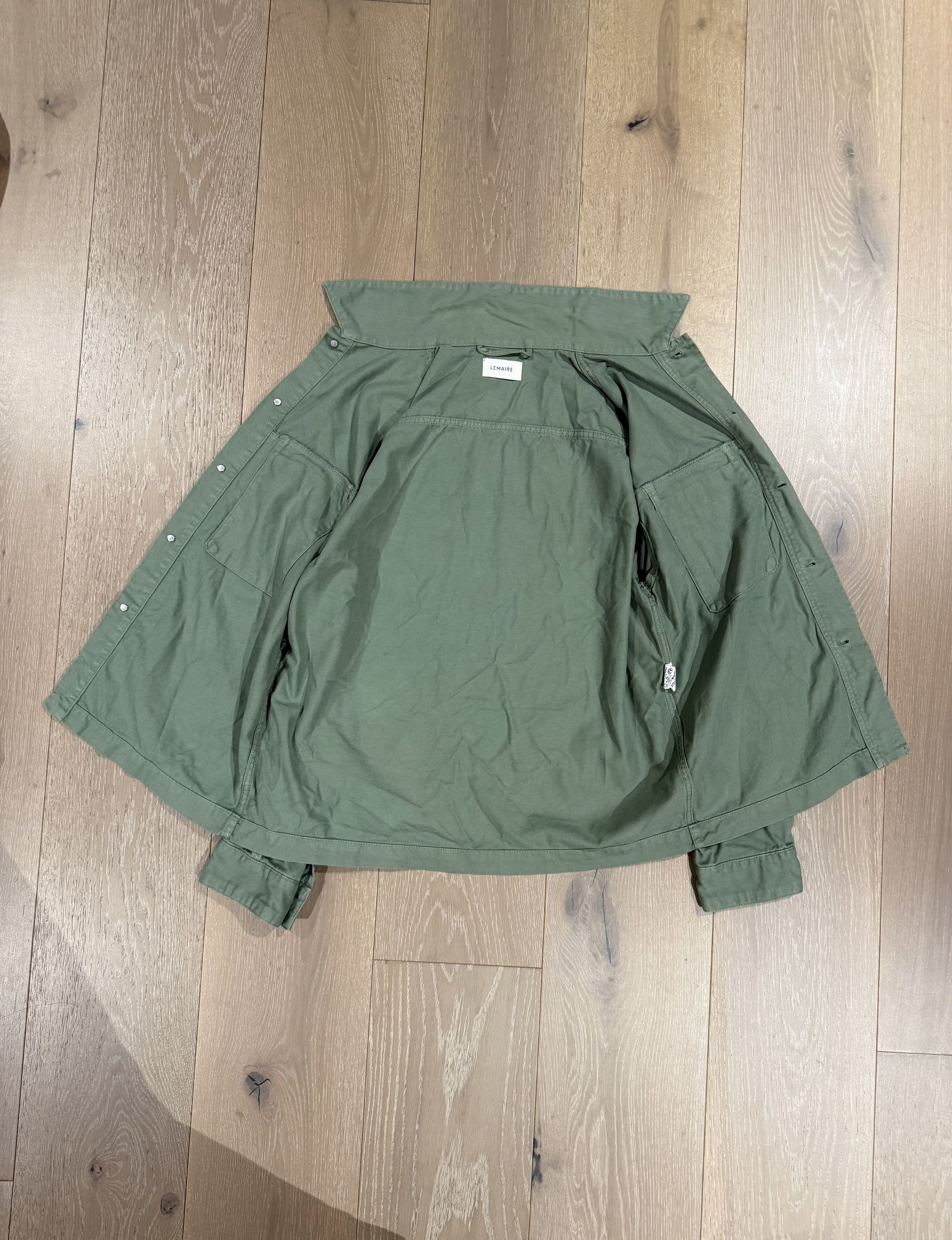 Lemaire 💚 Lemaire Trucker Overshirt Hedge Green Jacket 46 Size US S / EU 44-46 / 1 - 16 Thumbnail