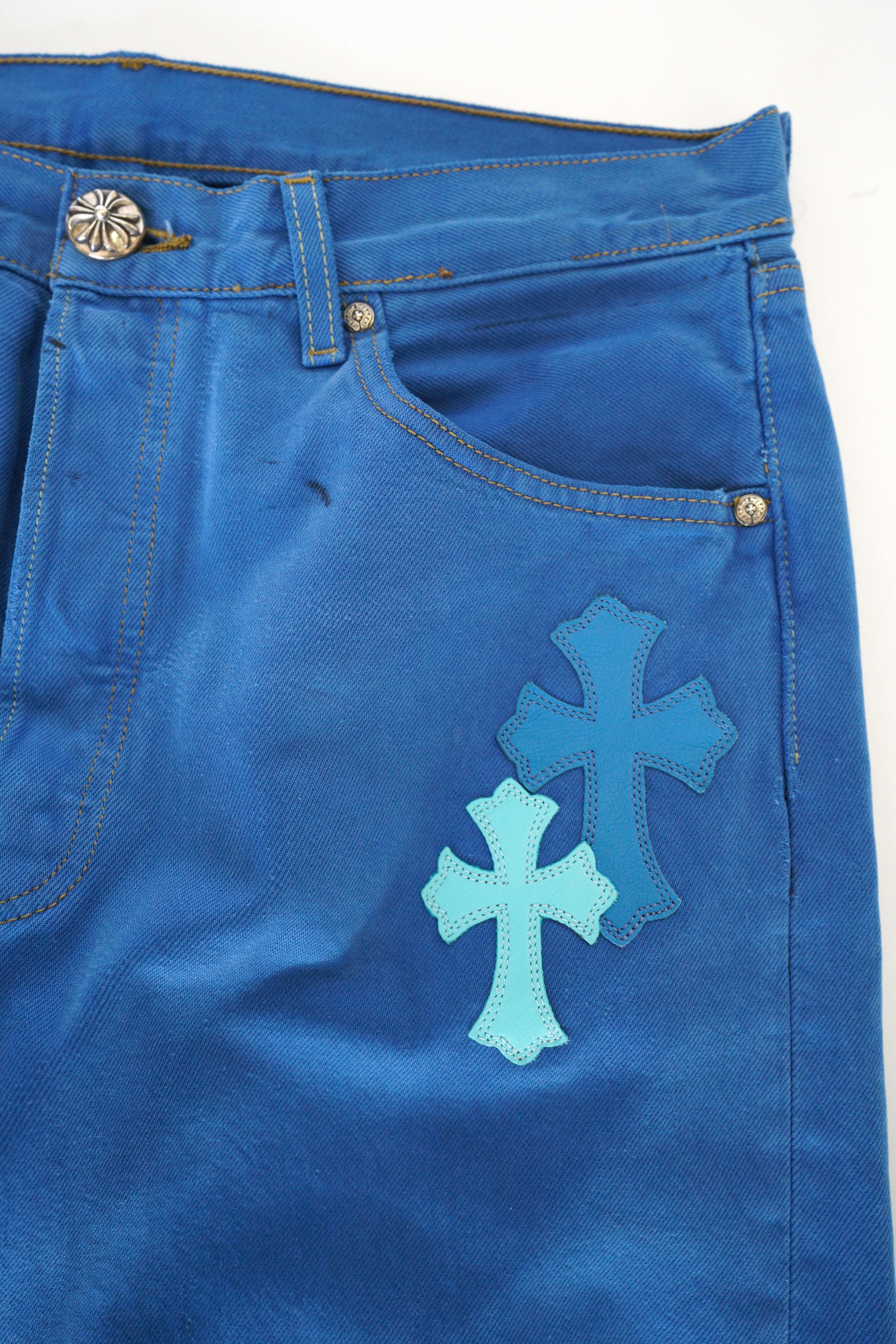 Chrome Hearts Chrome Hearts Levi's 501 London CLB Cross Patch Jeans - 30 Size US 30 / EU 46 - 4 Thumbnail