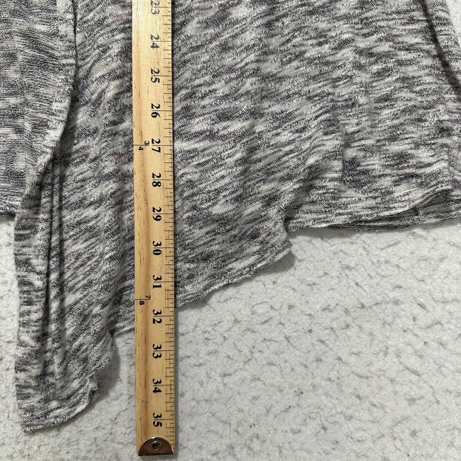 Other Knox Rose Large Waterfall Cardigan Duster Sweater Gray Size L / US 10 / IT 46 - 9 Thumbnail