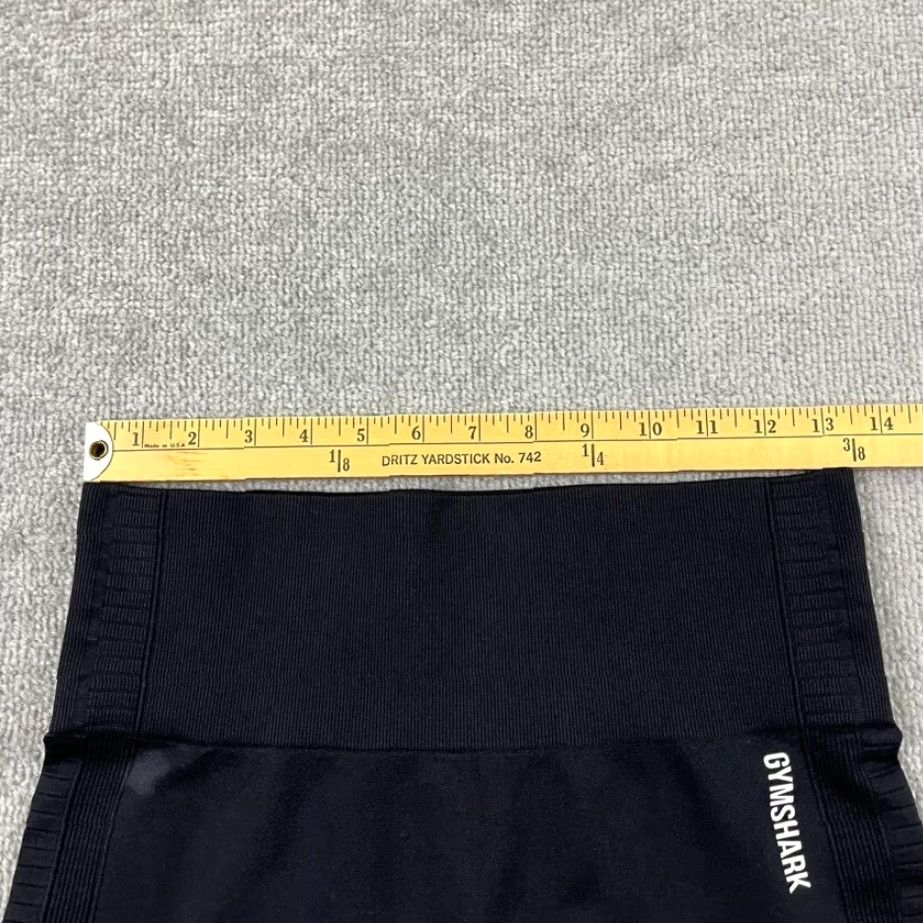 Gymshark VINTAGE Gymshark Energy Seamless Leggings Womens Large/25" Black Athletic Workout Gym Lifting Size 36" / US 14 / IT 50 - 5 Thumbnail