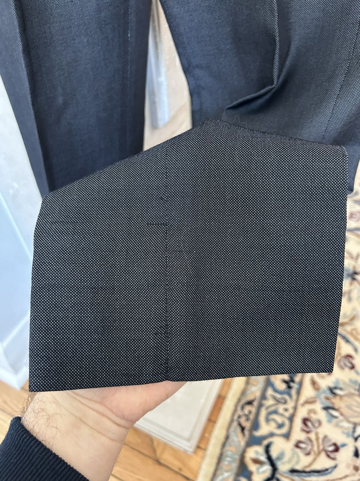 Tom Ford Tom Ford Men’s Blue Silk Sharkskin Suit Size 36R Size 36R - 13 Thumbnail