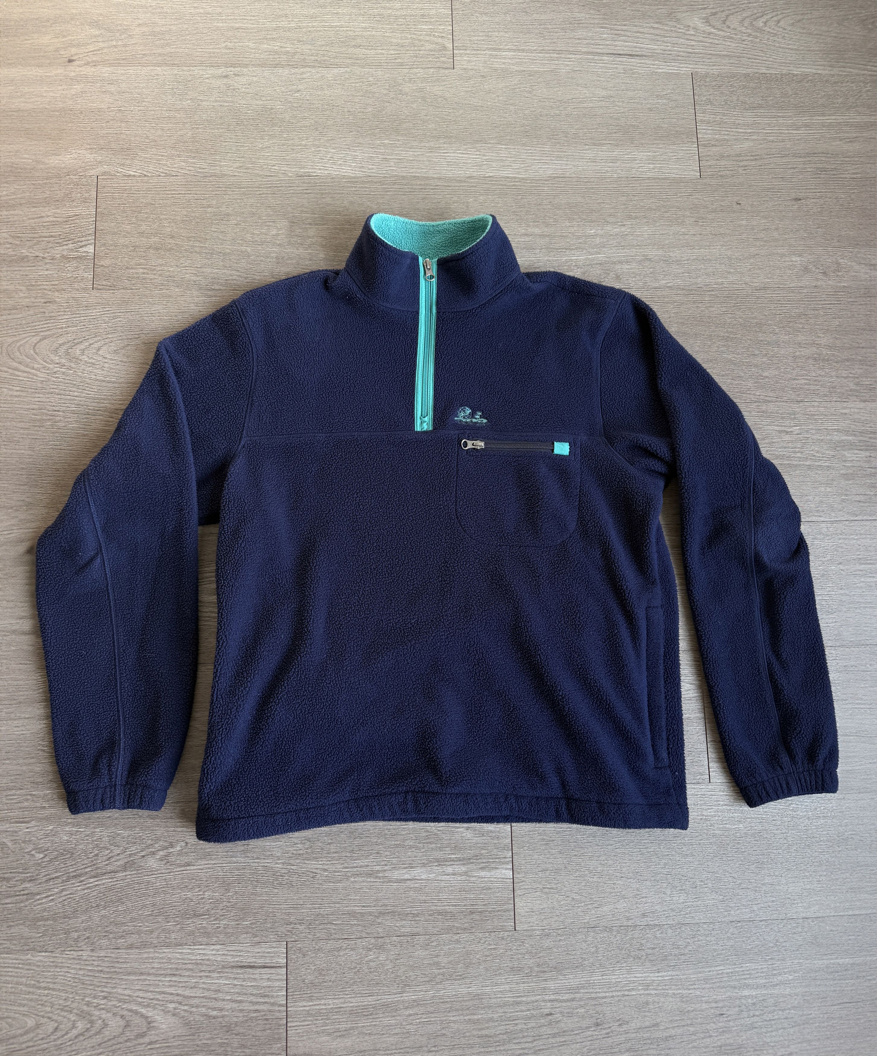 Aime Leon Dore Aimé Leon Dore Quarter Zip Fleece Pullover 'Evening Blue' Size US M / EU 48-50 / 2 - 1 Thumbnail
