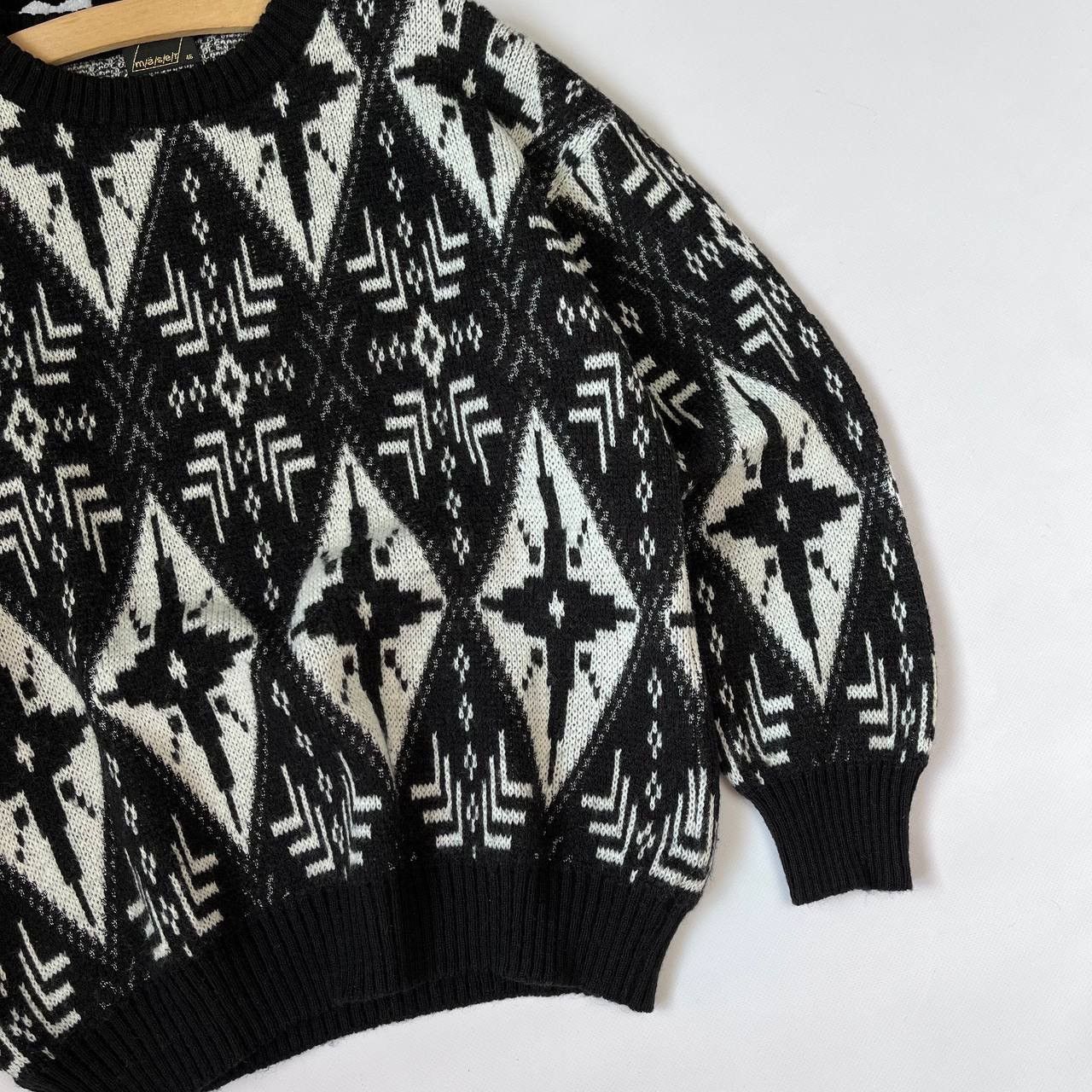 Vintage 90s Maser Knit Wool Ski Sweater Winter Sport Size US S / EU 44-46 / 1 - 4 Thumbnail