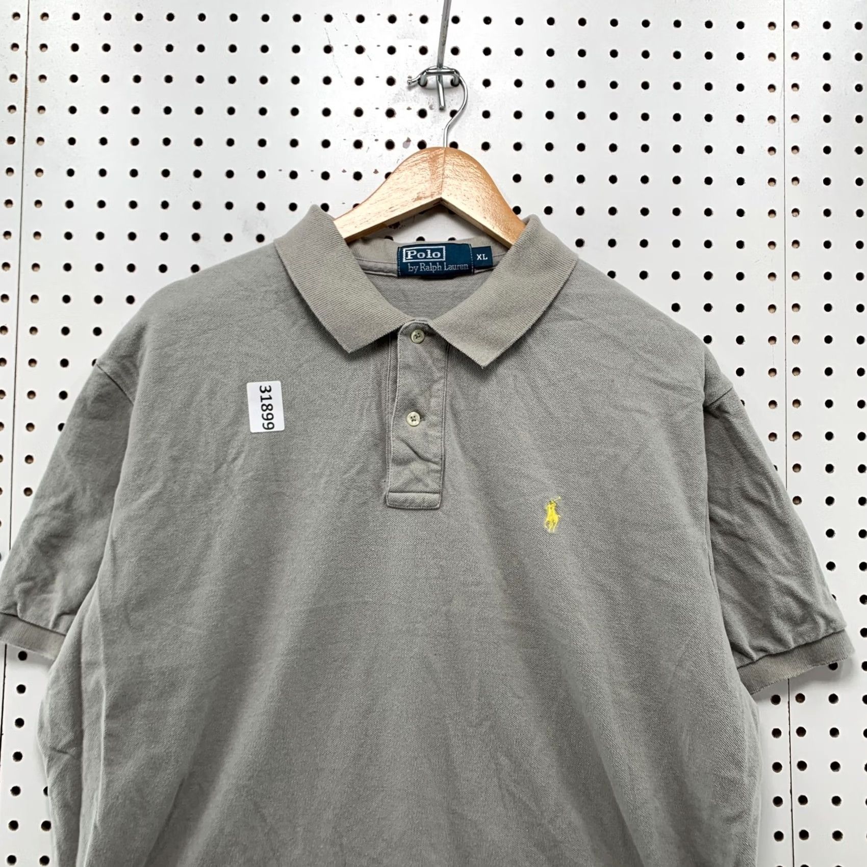 Polo Ralph Lauren Polo Ralph Lauren Shirt Mens XL Gray Yellow Pony Collared Casual 25x28.5 Size US XL / EU 56 / 4 - 7 Thumbnail