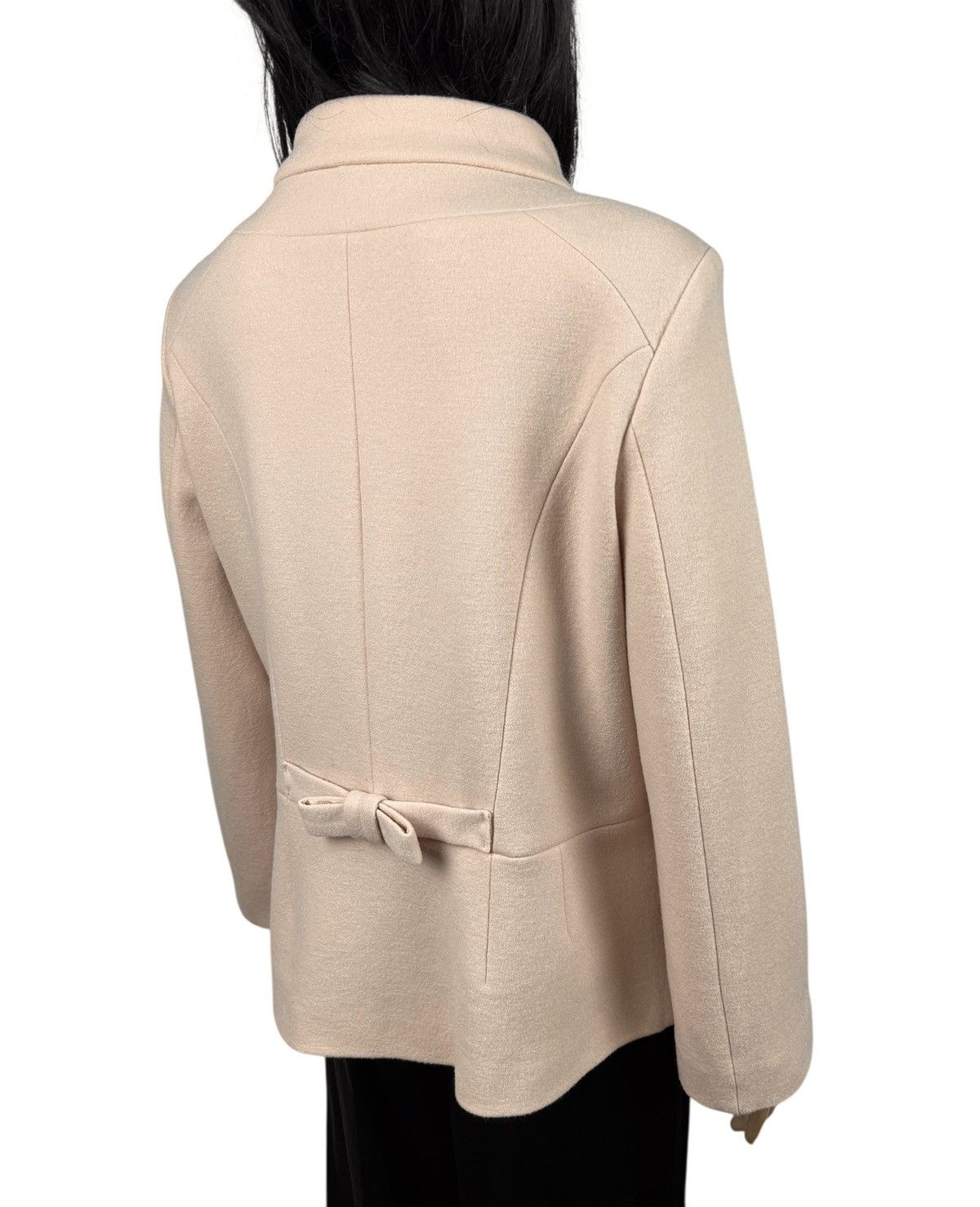 Other Marc Cain Peach Wool-Cashmere Pea Coat size 5 Size L / US 10 / IT 46 - 7 Thumbnail