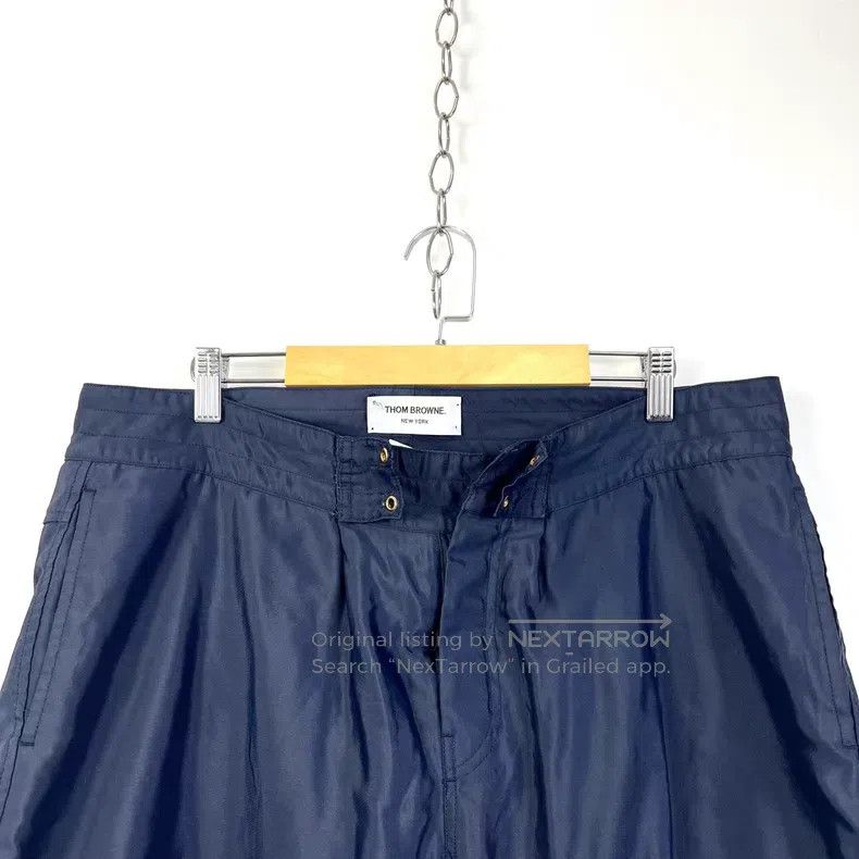 Thom Browne Thom Browne size 3 Navy Nylon Striped Shorts Size US 28 / EU 44 - 3 Thumbnail