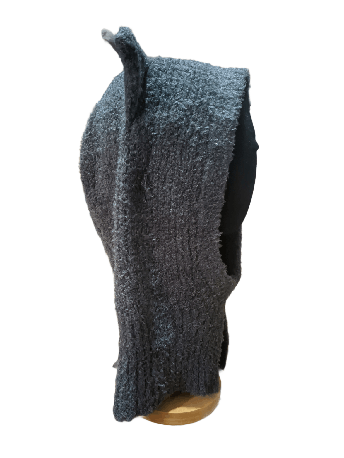 Japanese Brand Grey Wool Balaclava with Two devil horn Size ONE SIZE - 4 Thumbnail
