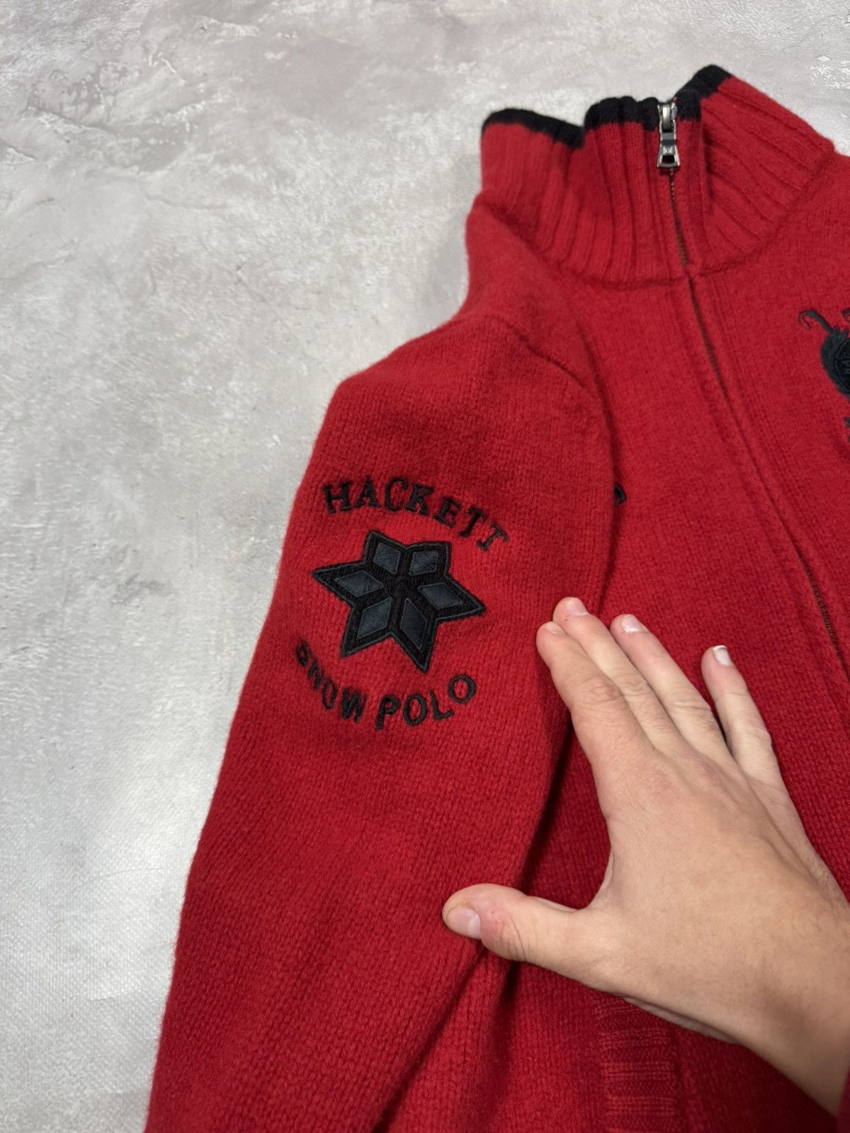 Hackett Vintage Hackett Wool Zip Sweater Size US M / EU 48-50 / 2 - 5 Thumbnail