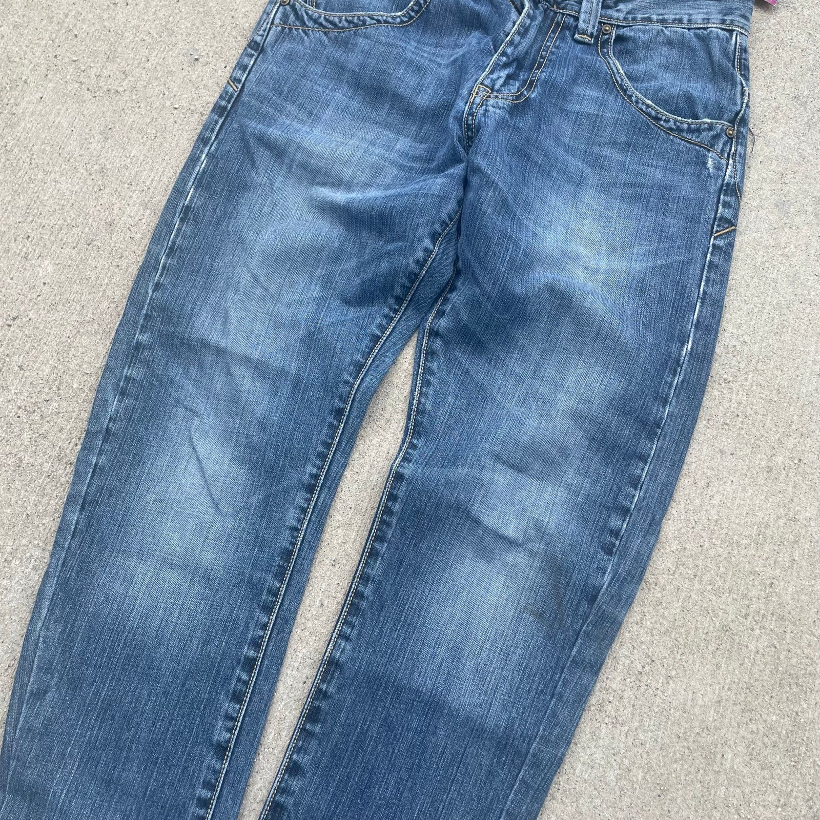 Lee Vintage Lee Jeans 31x28 Faded Blue Denim Straight Leg Pants Size US 31 - 5 Thumbnail