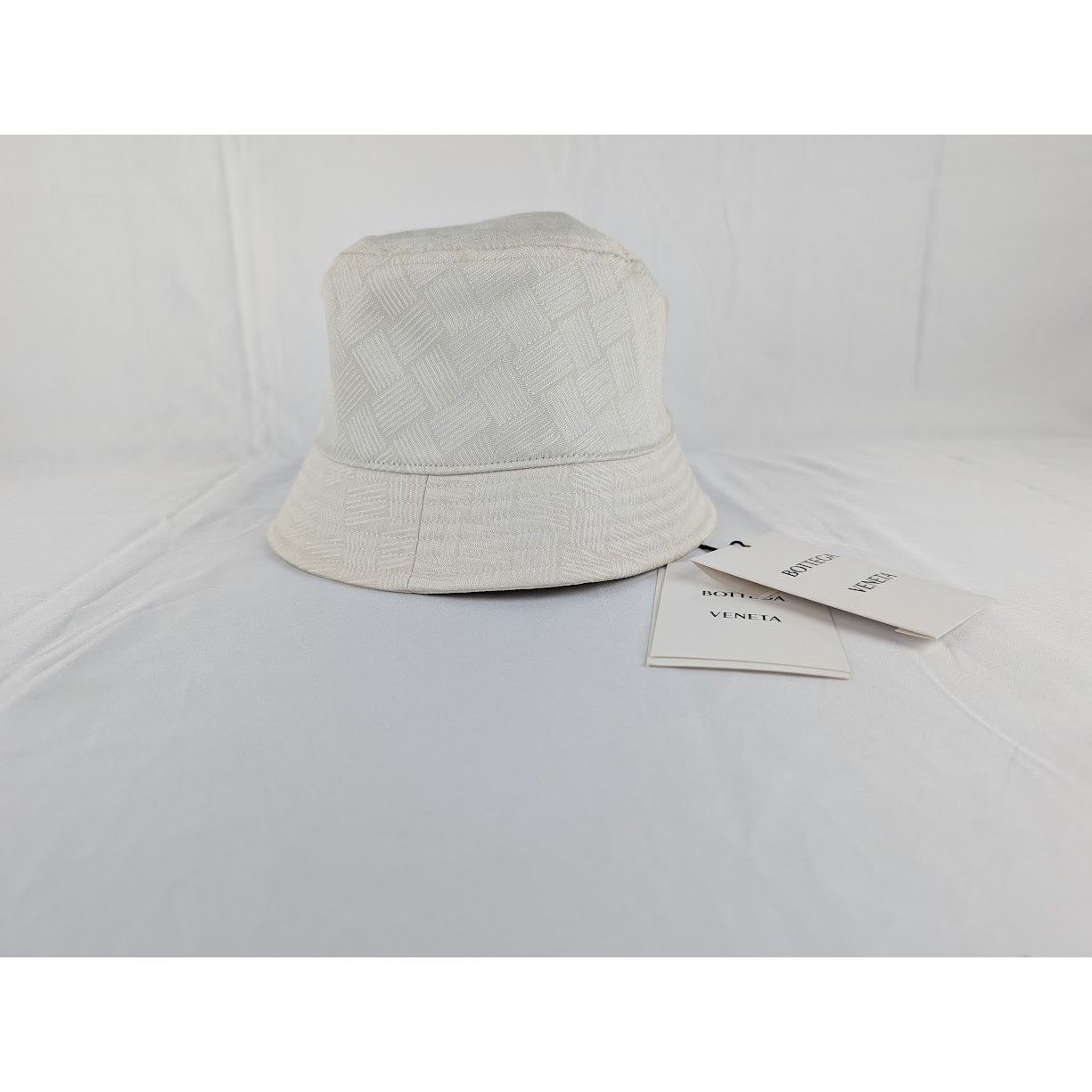 Bottega Veneta o1rshd1 Size: S / Hat Intreccio Jacquard Nylon in White Size ONE SIZE - 2 Thumbnail