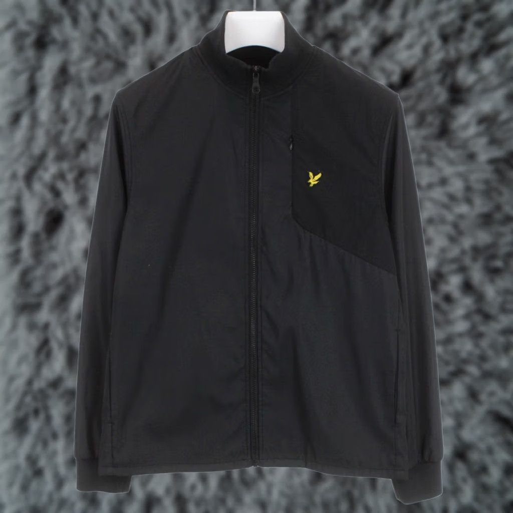 Lyle & Scott LYLE & SCOTT Jacket Men's LARGE Black Unlined High Neck Full Zip Pockets Size US L / EU 52-54 / 3 - 1 Thumbnail