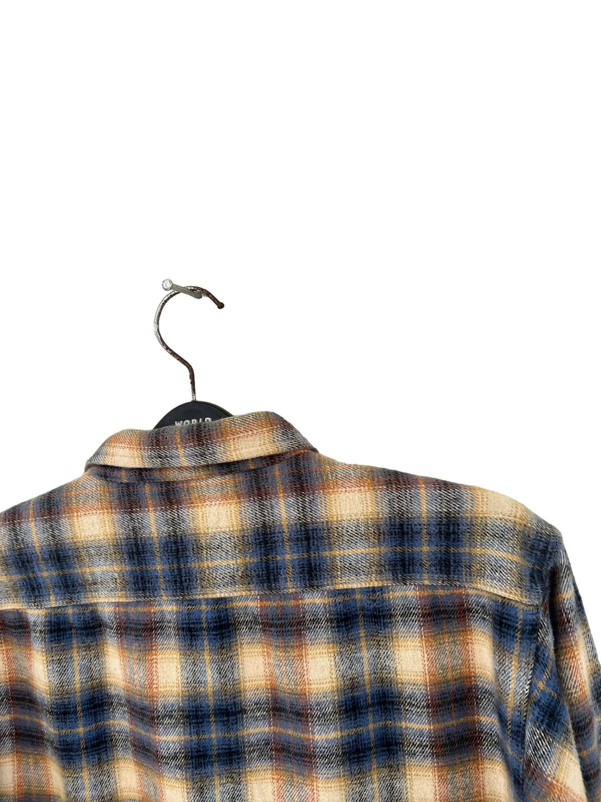 Edwin Vintage 90s Edwin Japan Double Pocket Thick Flannel Shirt Size US L / EU 52-54 / 3 - 13 Thumbnail