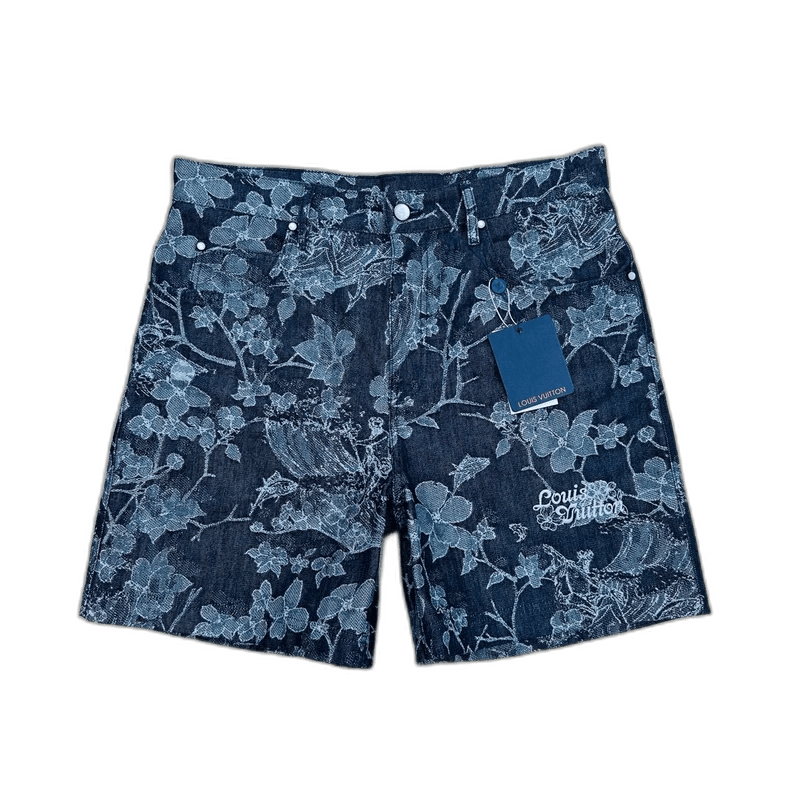Louis Vuitton Louis Vuitton Floral Denim Shorts Size 34 Size US 34 / EU 50 - 1 Thumbnail