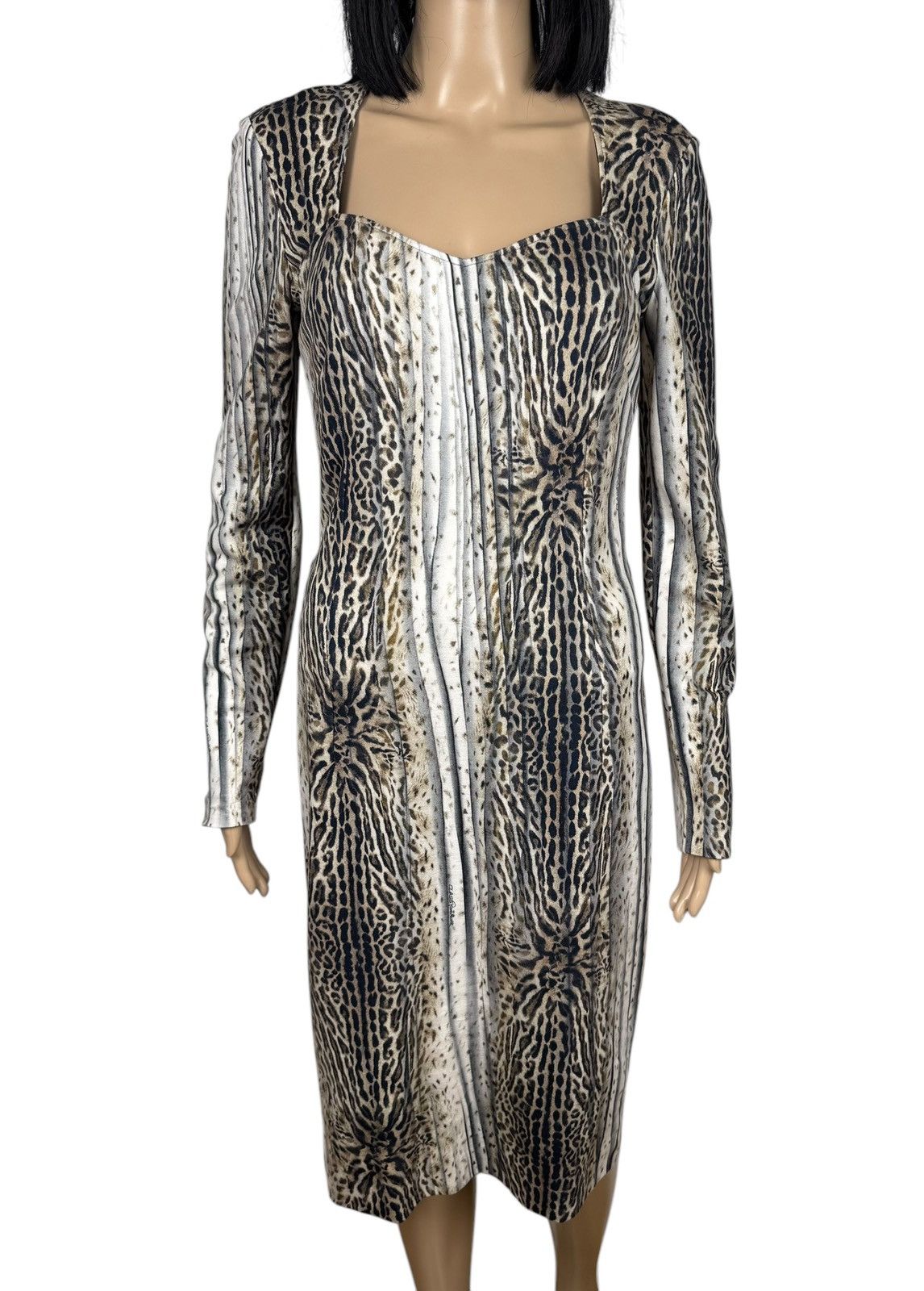 Cavalli Class × Roberto Cavalli Roberto Cavalli Class Dress Animal Print Knee Length IT44 Size M / US 6-8 / IT 42-44 - 3 Thumbnail