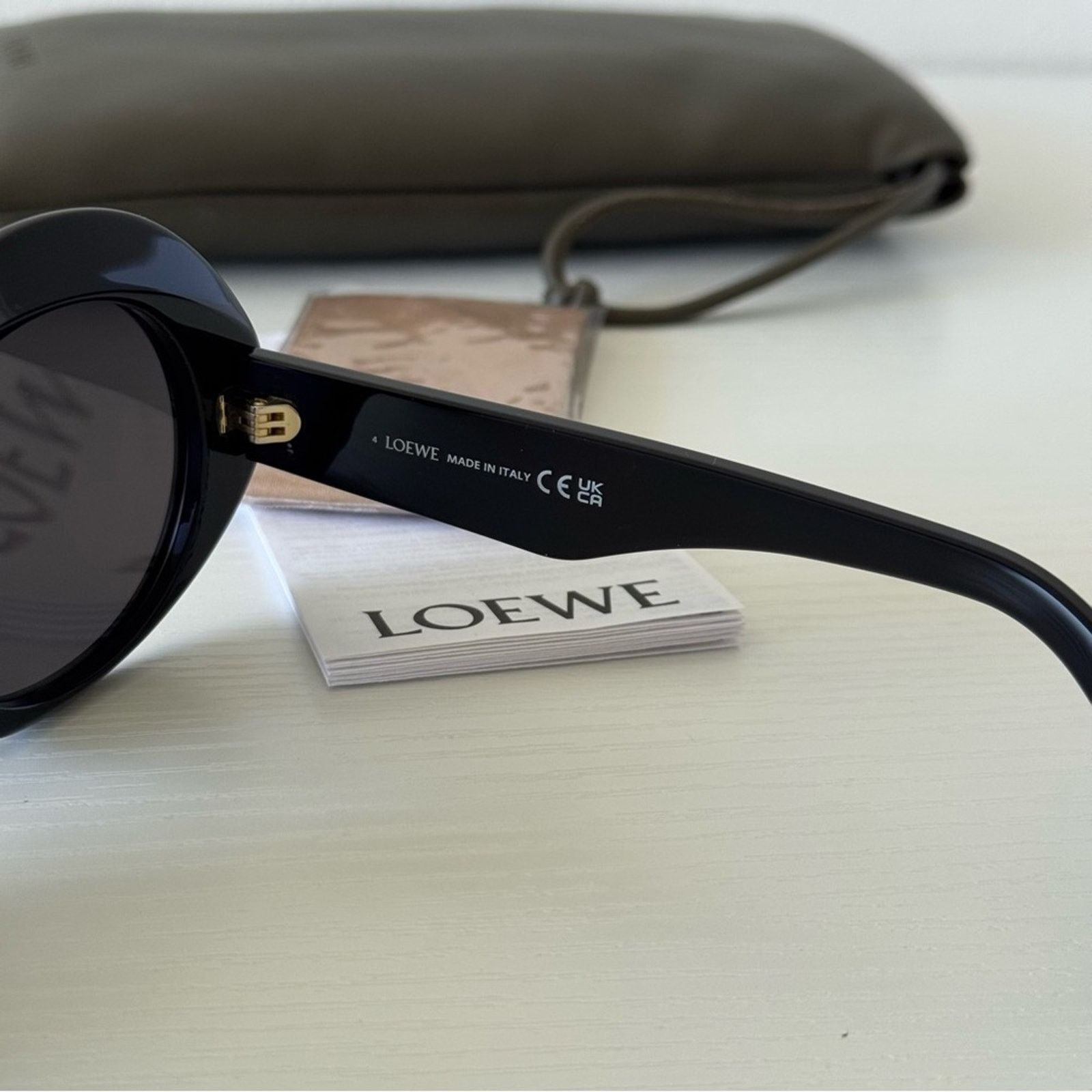 Loewe New! Loewe Black Round Sunglasses LW40146I 01A, Authentic Size ONE SIZE - 3 Thumbnail