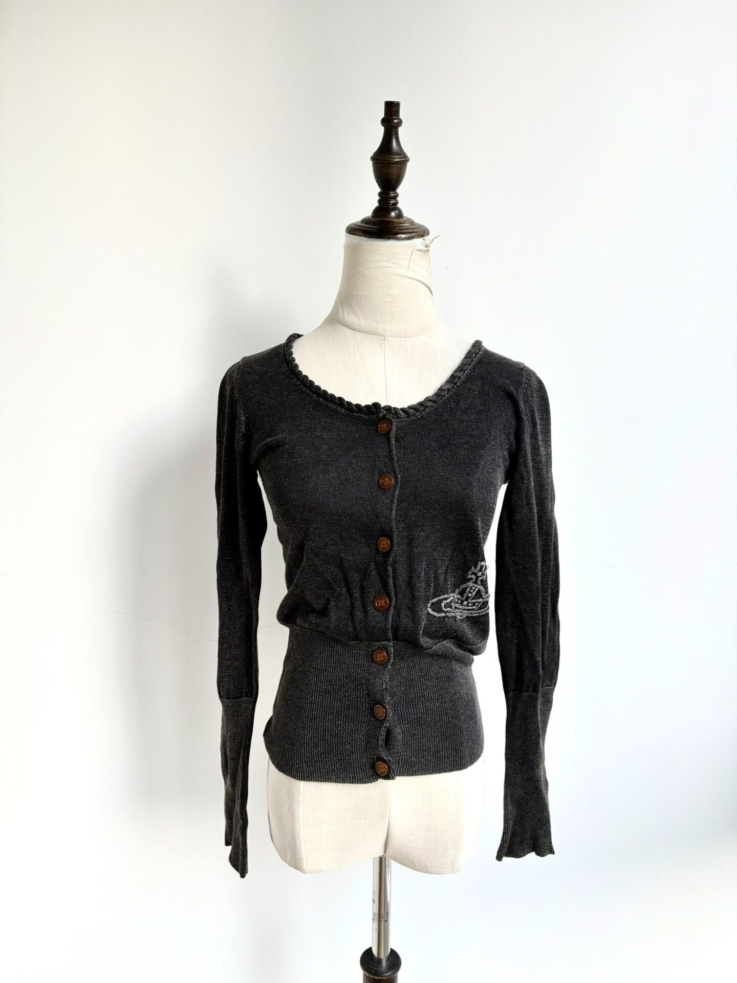 Vivienne Westwood vivienne westwood black gray knitted cardigan Size M / US 6-8 / IT 42-44 - 1 Thumbnail