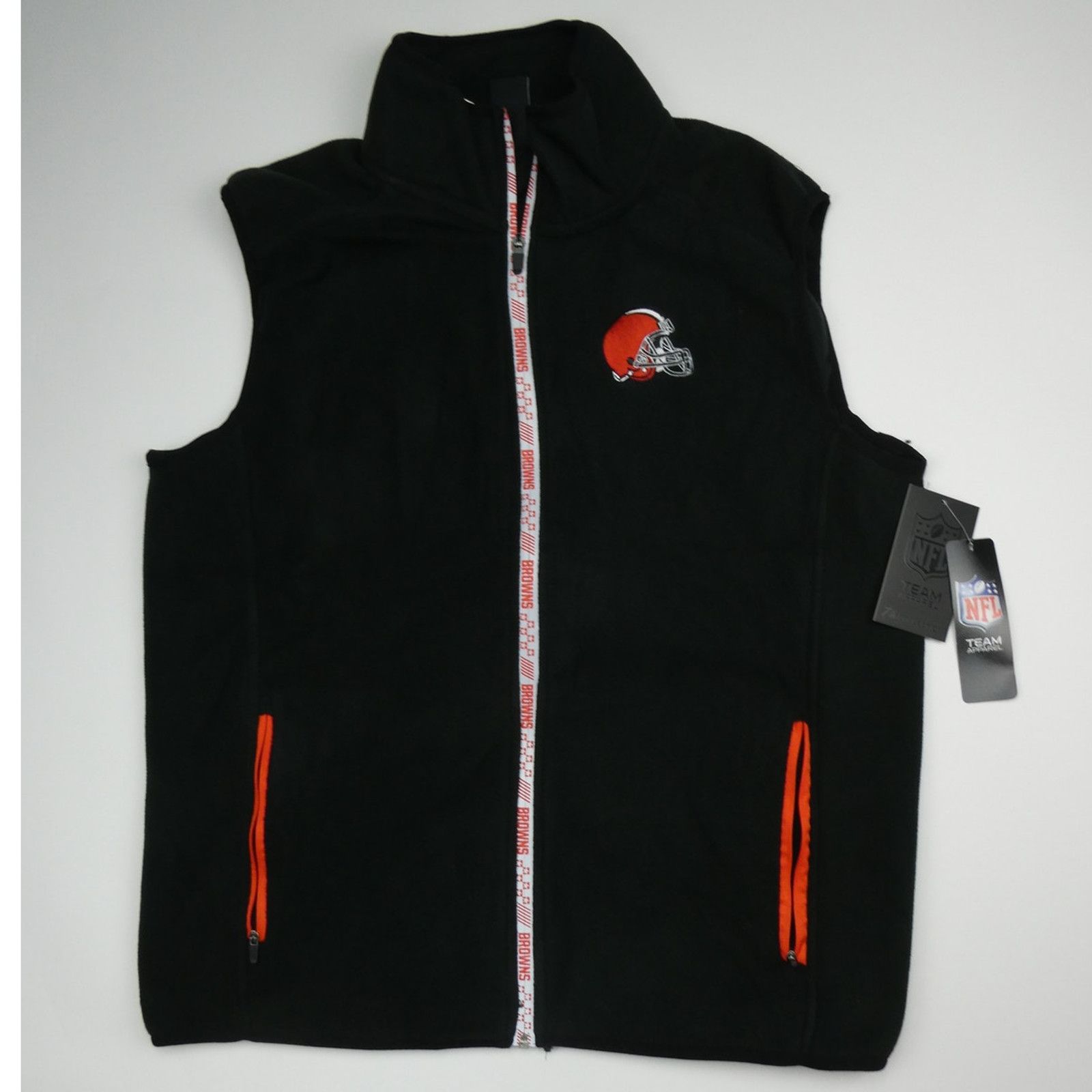 NFL Cleveland Browns NFL Team Apparel medium Fleece Vest Size US M / EU 48-50 / 2 - 1 Thumbnail