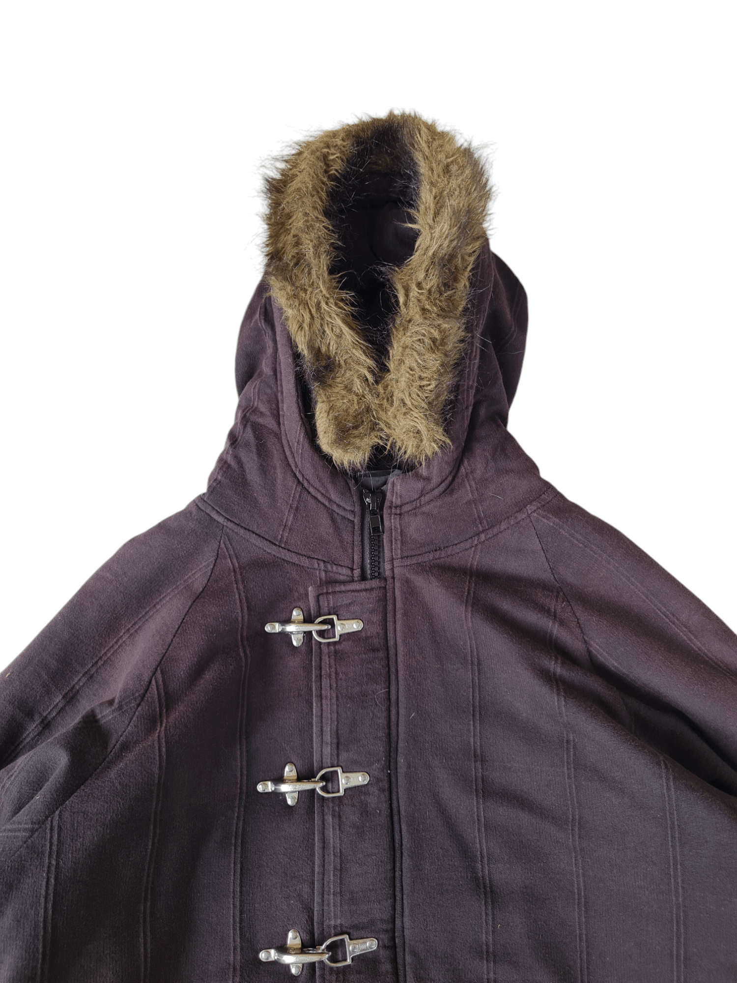 Japanese Brand × Vintage Vtg People To The People Fur Hoodie Jacket Size US L / EU 52-54 / 3 - 2 Thumbnail