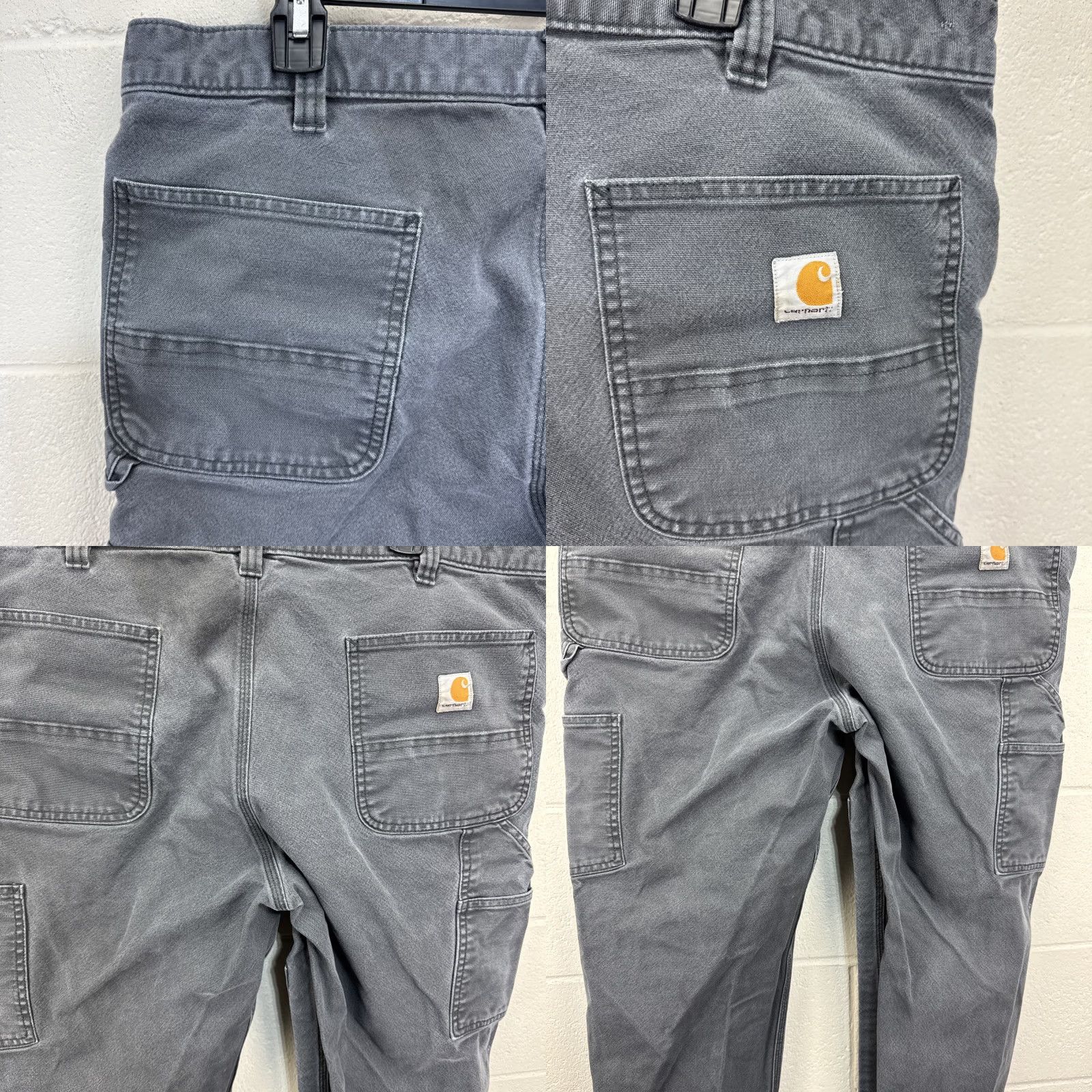 Carhartt Carhartt Carpenter Pants Mens 40x32 Gray 5-Pocket Relaxed Fit Double Knee Workwear Casual 103334 029 Size US 40 / EU 56 - 9 Thumbnail