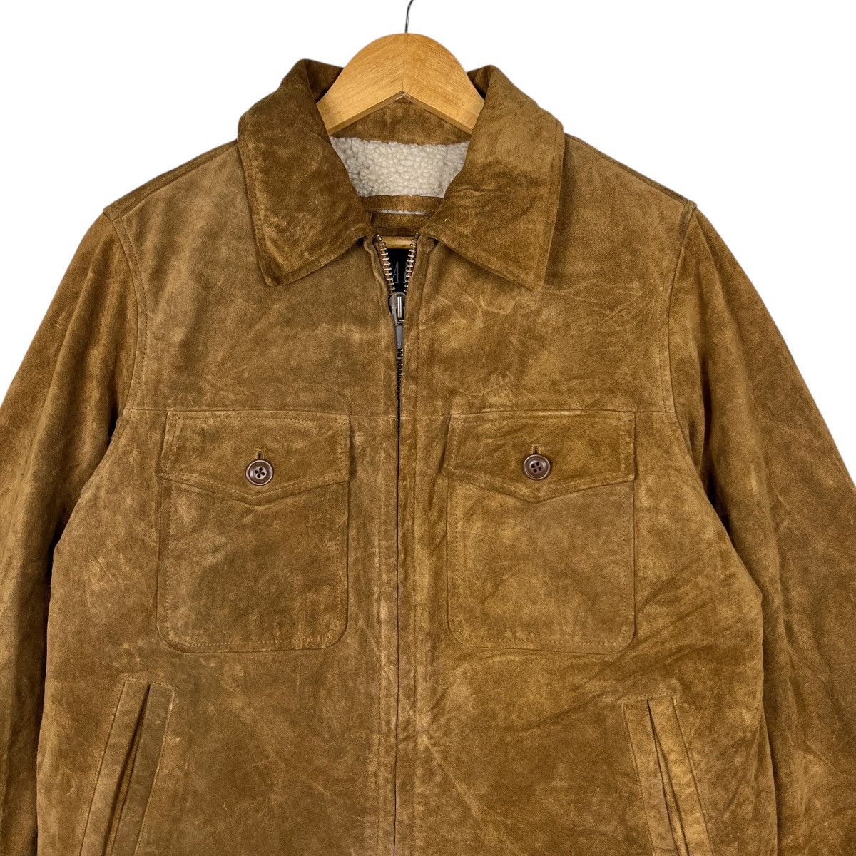 Gap Vintage Gap Suede Leather Trucker Jacket Size US S / EU 44-46 / 1 - 4 Thumbnail